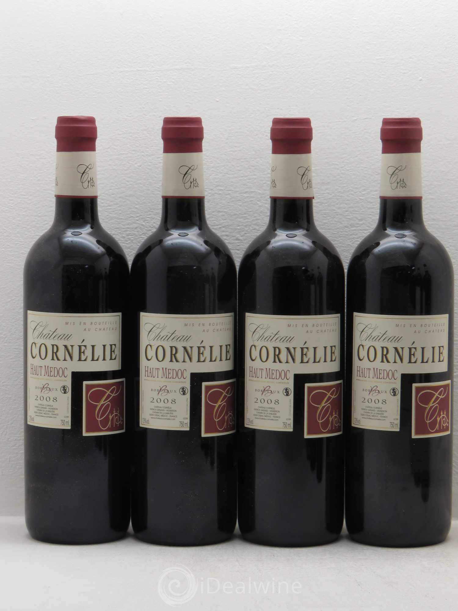 Bordeaux Château La Cornelie. Haut Médoc 2008 - Posten von 8 Flaschen - 2