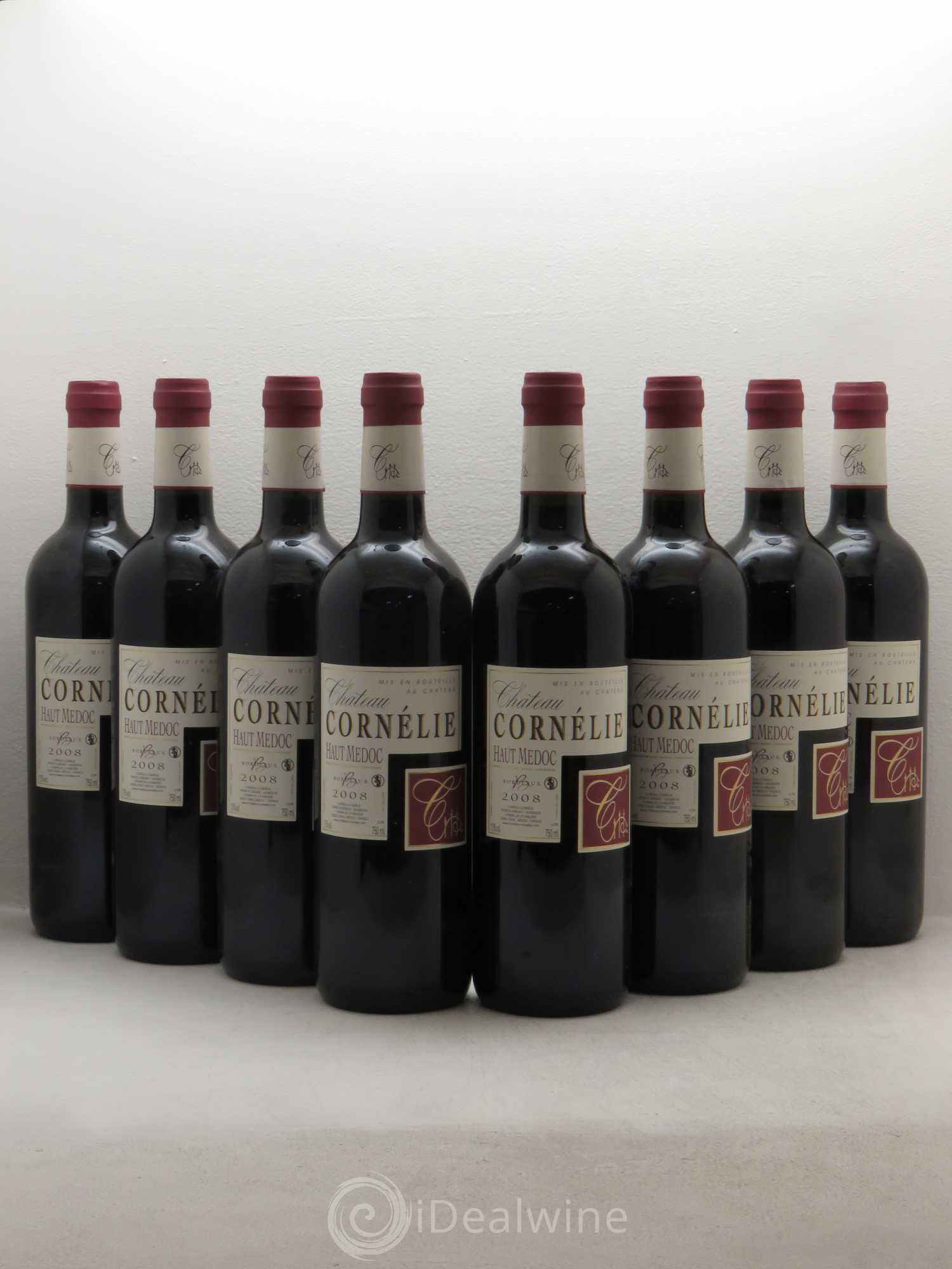 Bordeaux Château La Cornelie. Haut Médoc 2008 - Posten von 8 Flaschen - 0