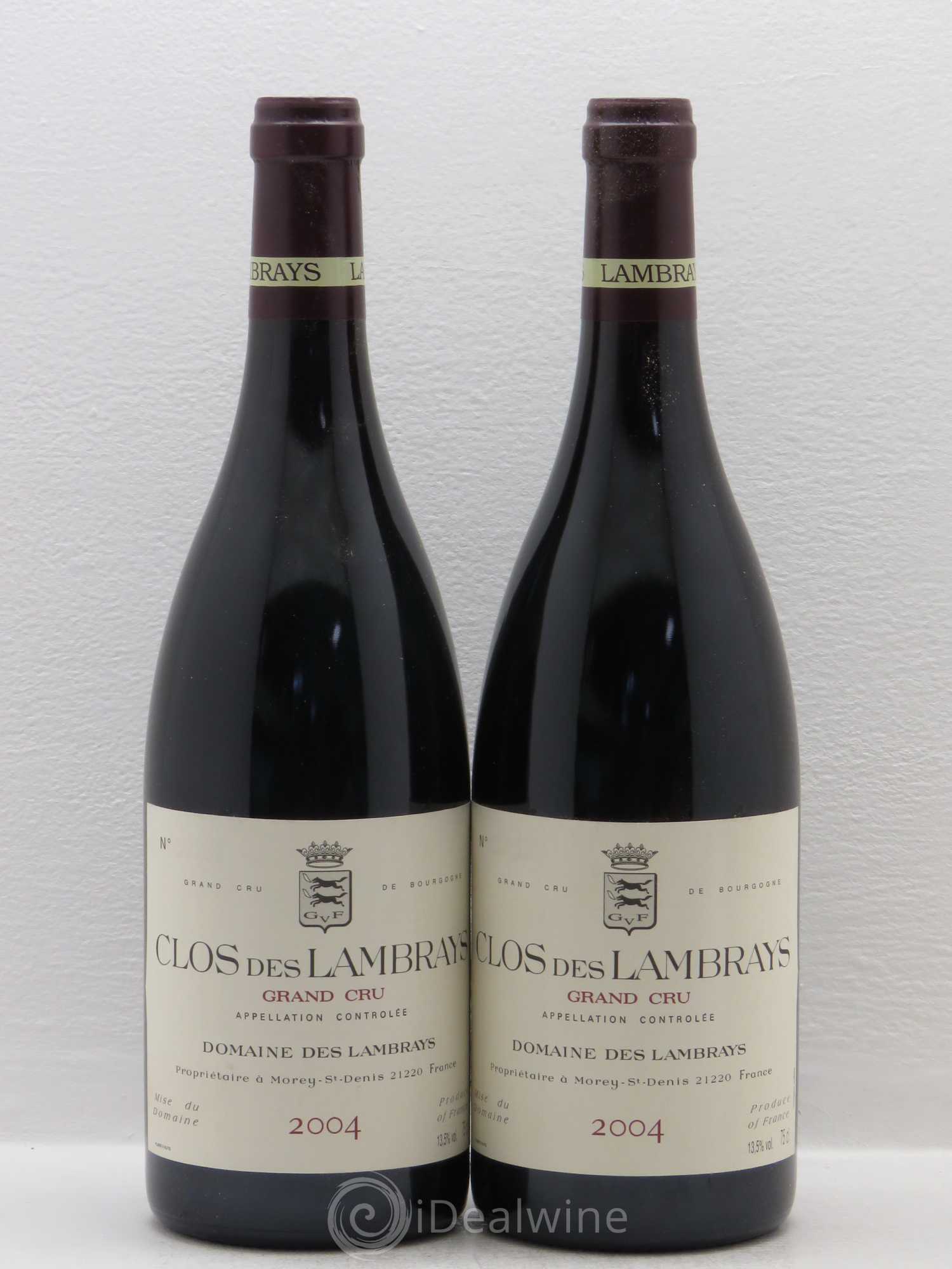 Clos des Lambrays Grand Cru Domaine des Lambrays 2004 - Lot de 2 bouteilles - 0