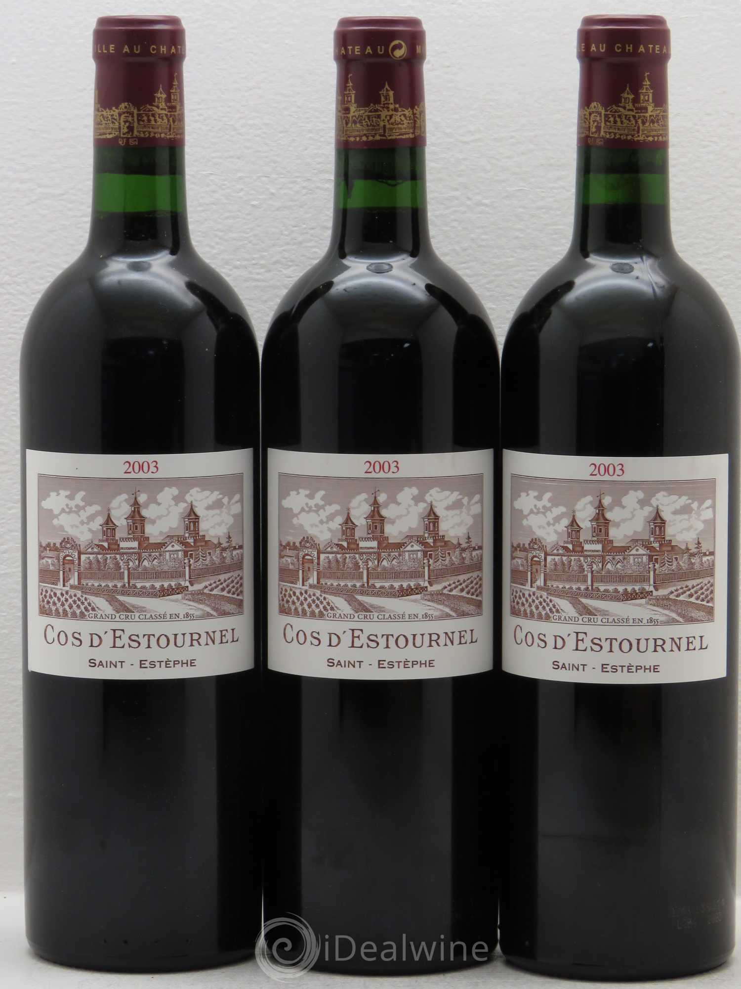 Cos d'Estournel 2ème Grand Cru Classé 2003 - Lot de 3 bouteilles - 0