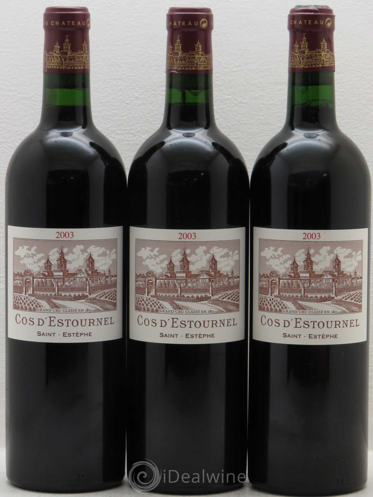 Cos d'Estournel 2ème Grand Cru Classé 2003 - Lot de 3 bouteilles - 0