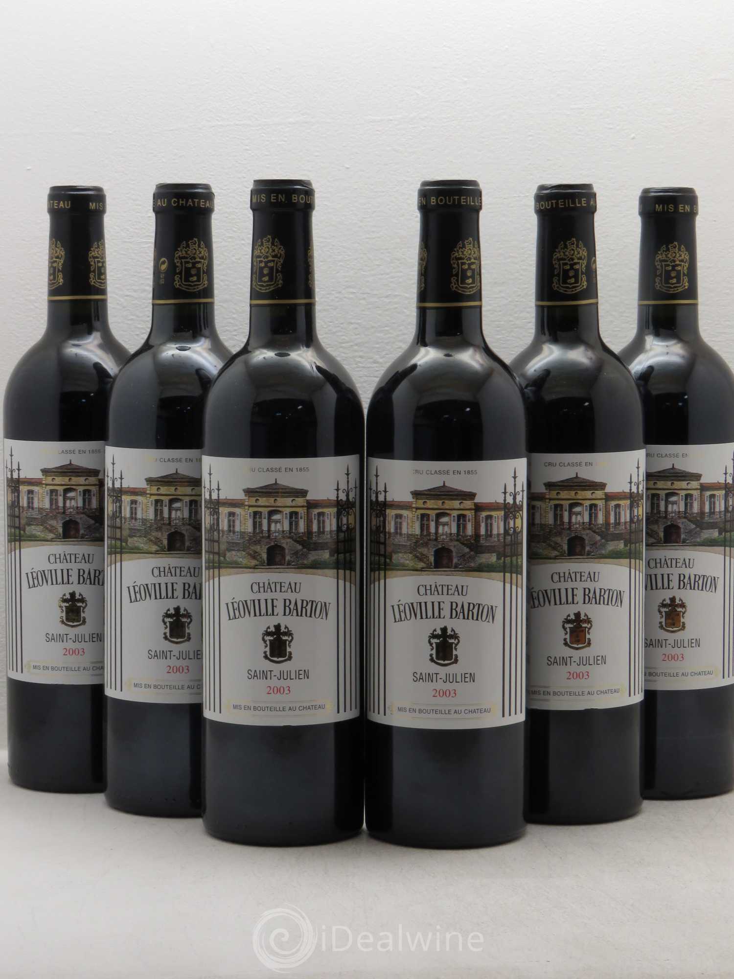 Château Léoville Barton 2ème Grand Cru Classé 2003 - Lot de 6 bouteilles - 0