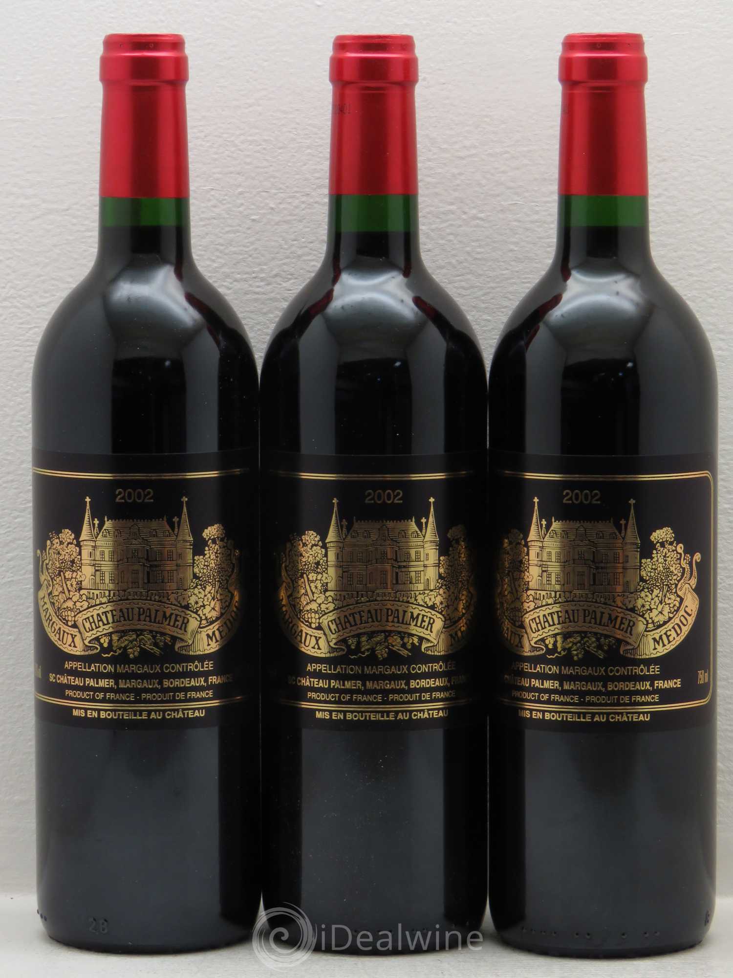 Château Palmer 3ème Grand Cru Classé 2002 - Lot de 6 bouteilles - 1