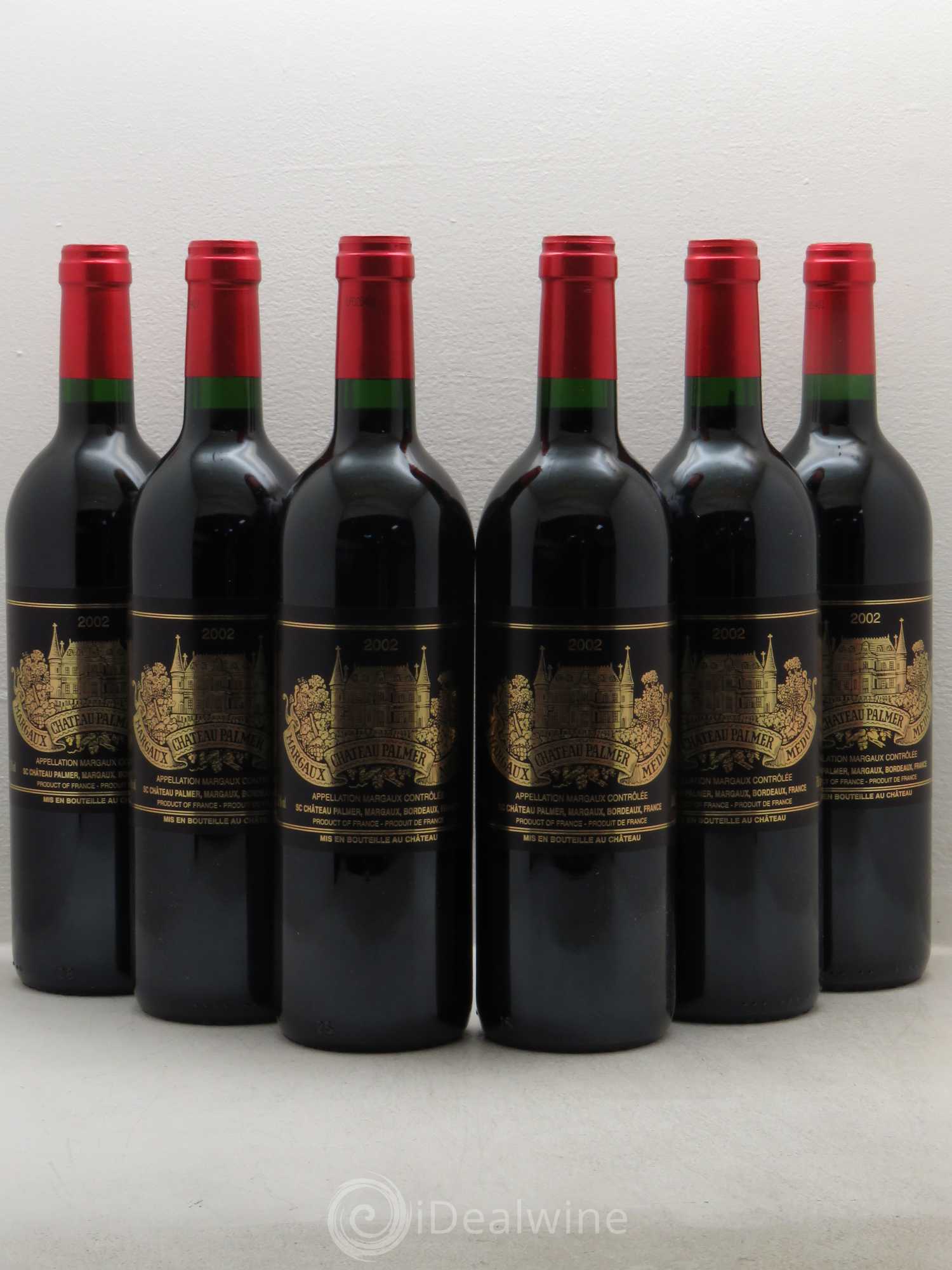 Château Palmer 3ème Grand Cru Classé 2002 - Lot de 6 bouteilles - 0