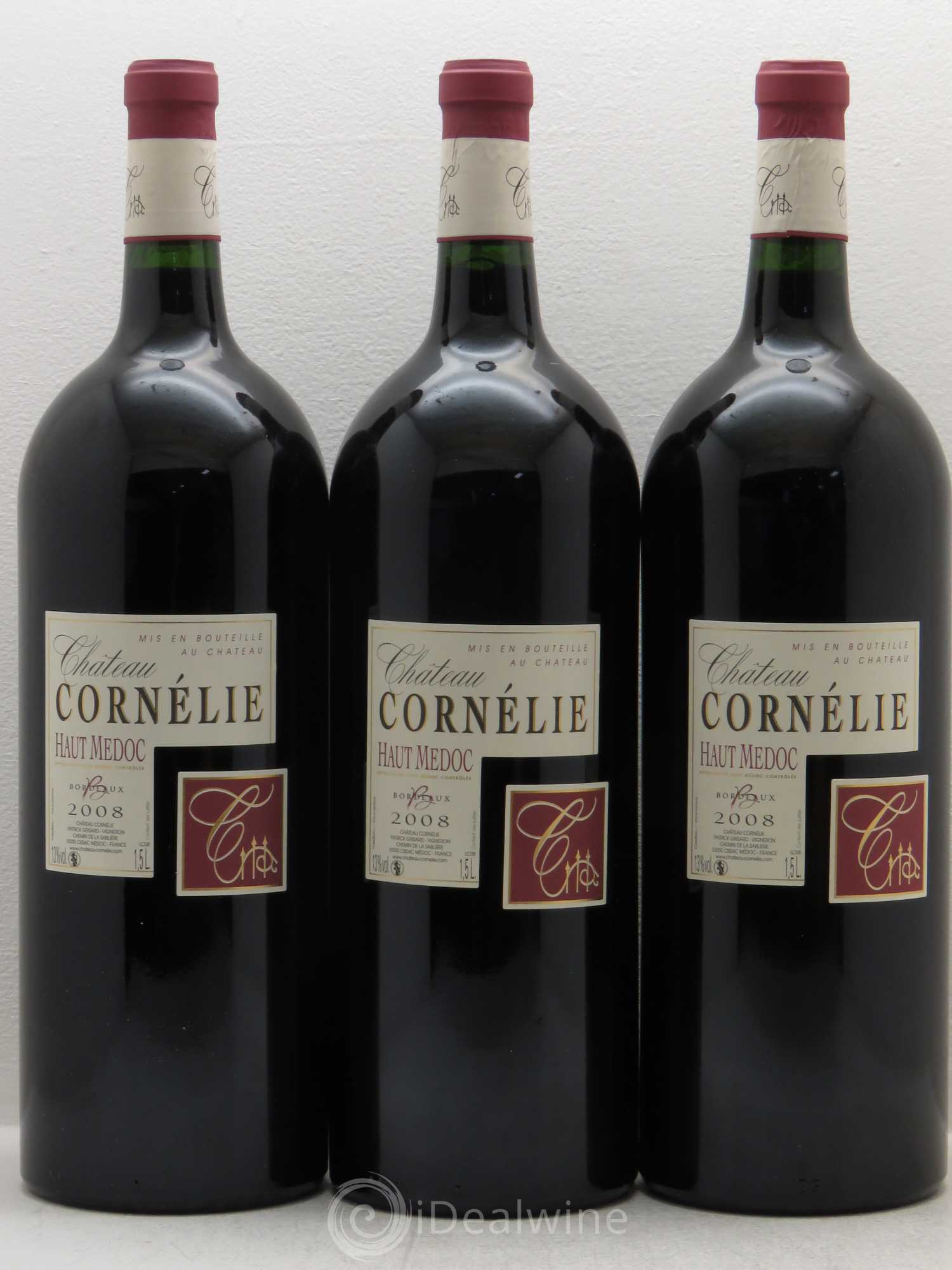 Bordeaux Château La Cornelie. Haut médoc 2008 - Posten von 3 Magnum - 0