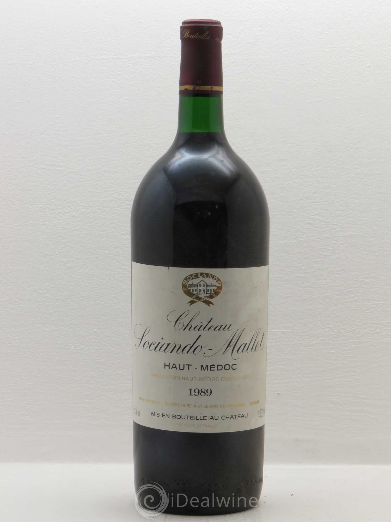 Château Sociando Mallet 1989 - Lot de 1 magnum - 0