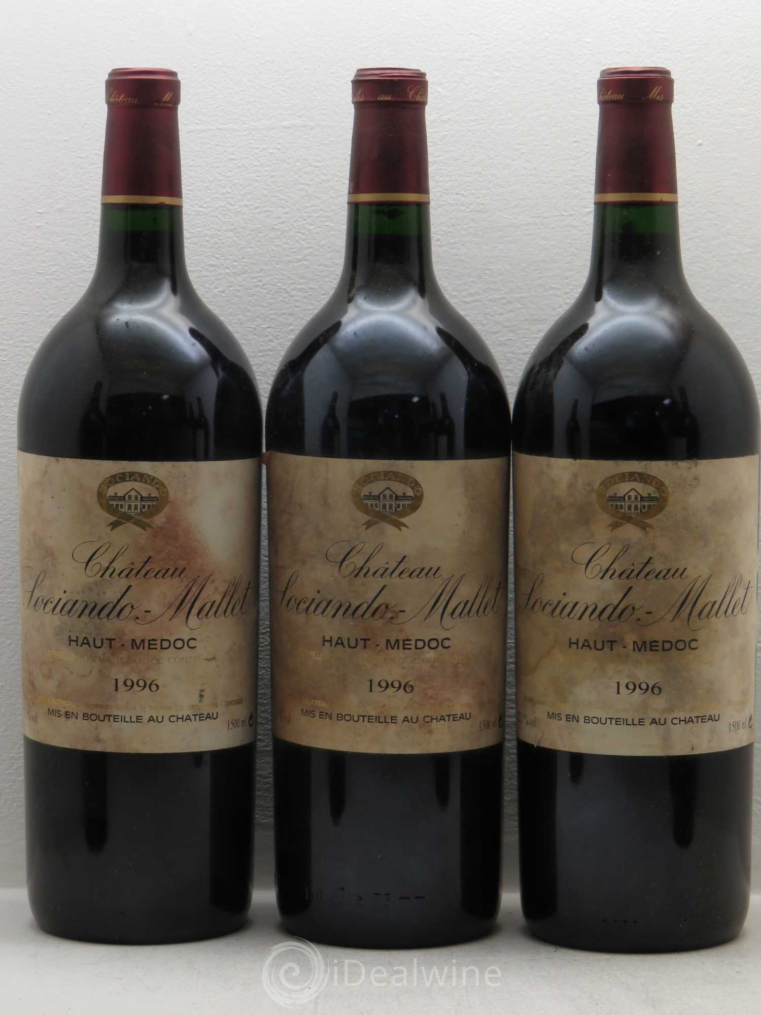Château Sociando Mallet 1996 - Lot de 6 magnums - 1