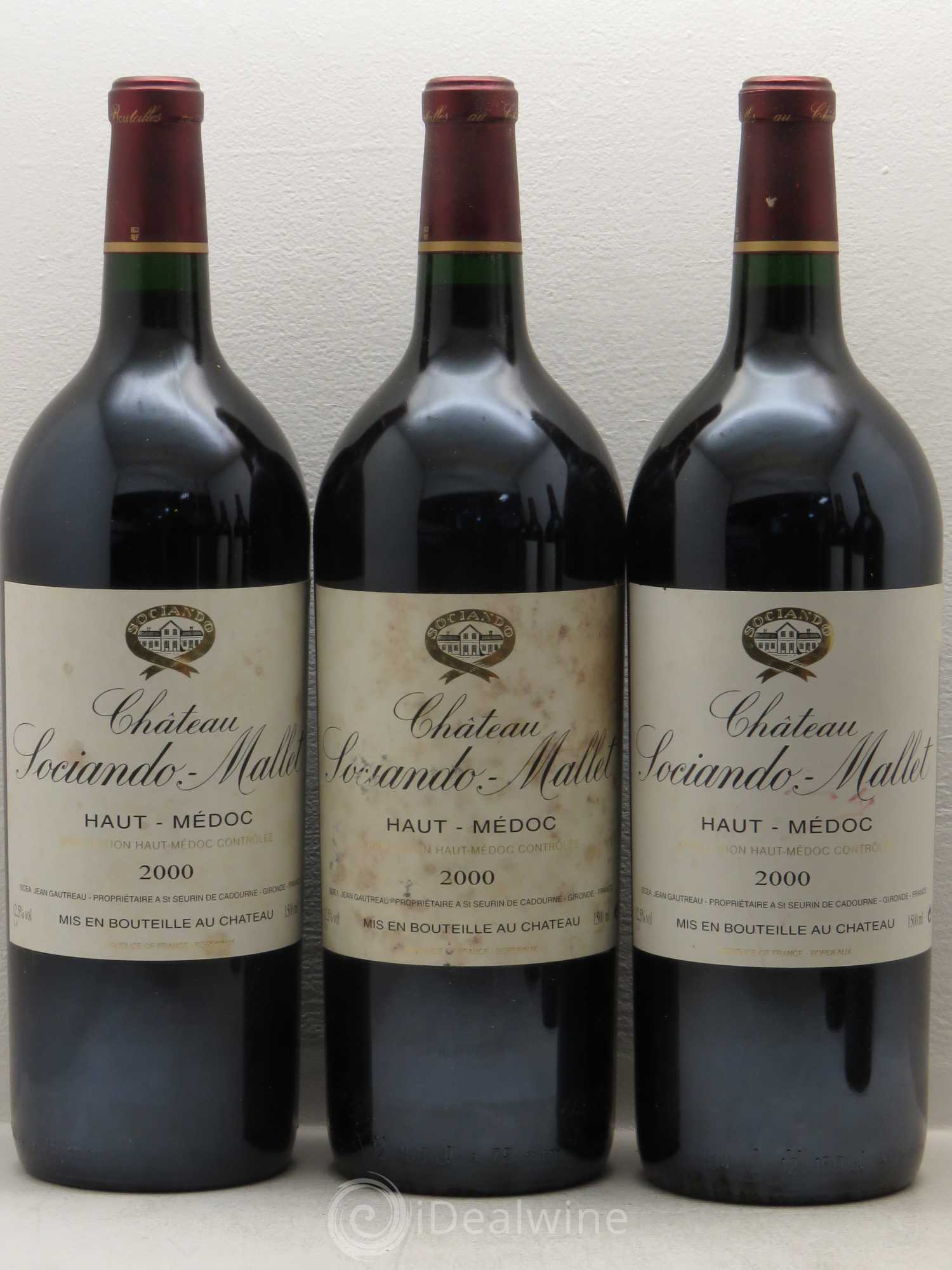 Château Sociando Mallet 2000 - Lot de 6 magnums - 1