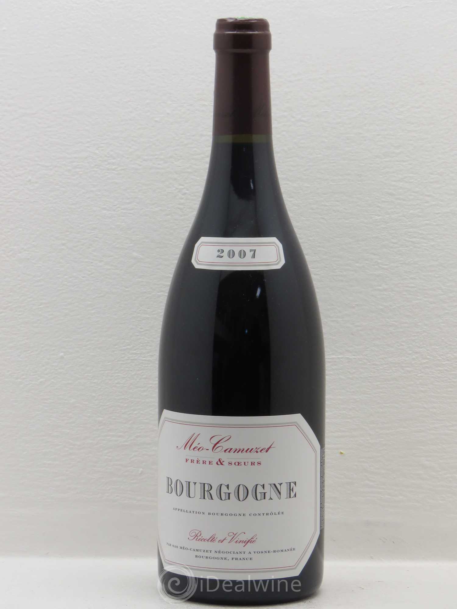 Bourgogne Méo-Camuzet (Domaine) 2007 - Lot de 1 bouteille - 0