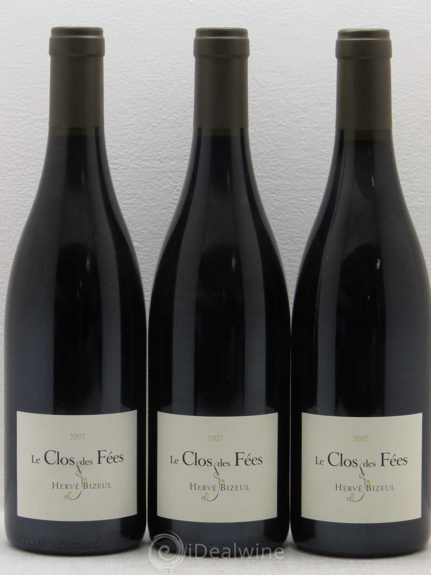 Côtes du Roussillon Villages Clos des Fées Hervé Bizeul Côtes du Roussillon Villages 2007 - Posten von 3 Flaschen - 0