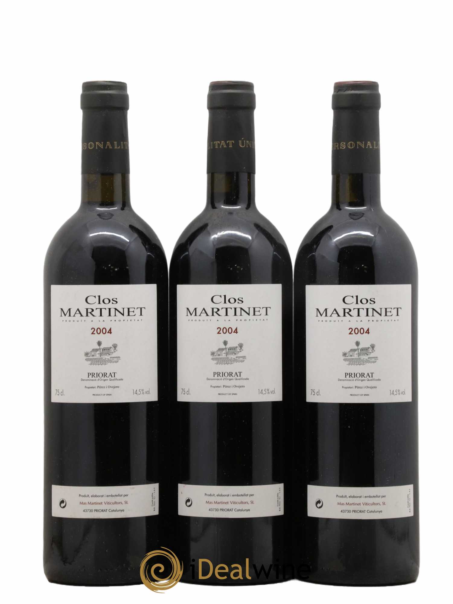 Priorat Clos Martinet DOCA Mas Martinet Viticultors 2004 - Lotto di 3 bottiglie - 0