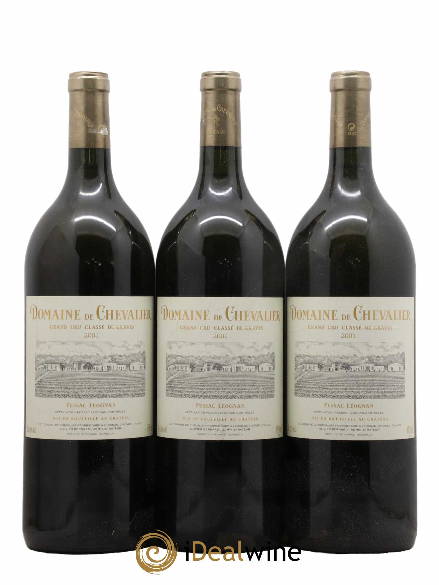 Domaine de Chevalier Cru Classé de Graves 2001 - Lot de 3 magnums - 0