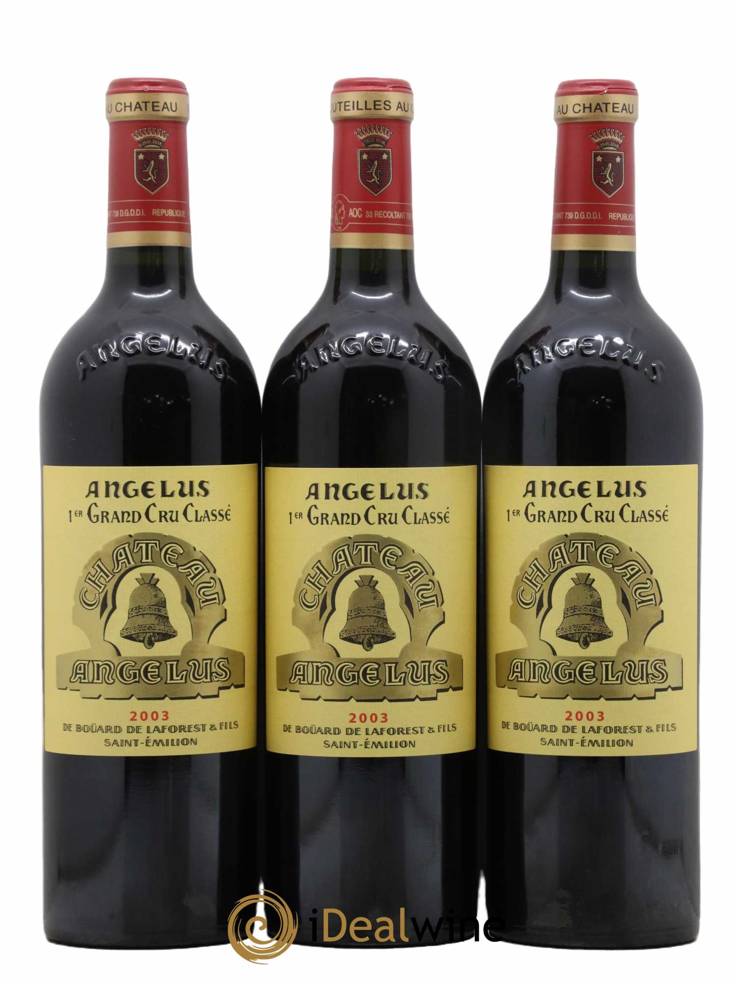 Château Angélus 1er Grand Cru Classé A 2003 - Lot de 6 bouteilles - 1