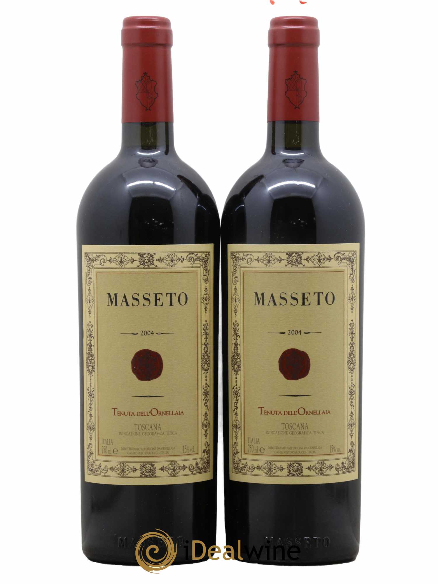 Toscana IGT Tenuta Dell'Ornellaia Masseto Frescobaldi 2004 - Lot de 2 bouteilles - 0