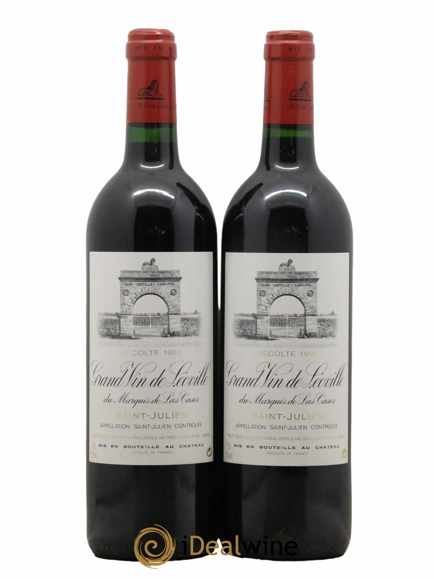 Château Léoville Las Cases 2ème Grand Cru Classé 1995 - Lot de 2 bouteilles - 0