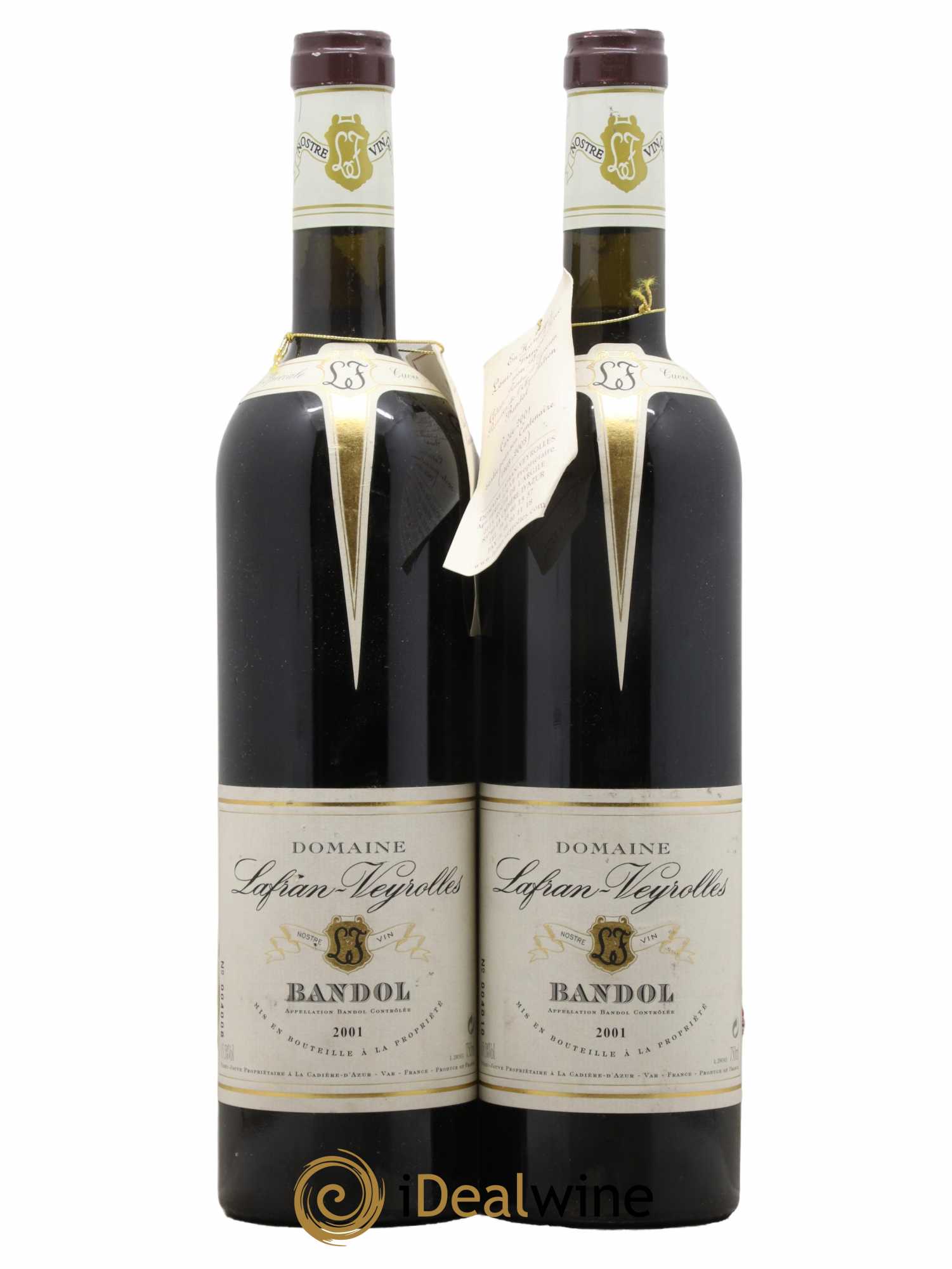Bandol Cuvée spéciale Lafran-Veyrolles 2001 - Lot de 2 bouteilles - 0