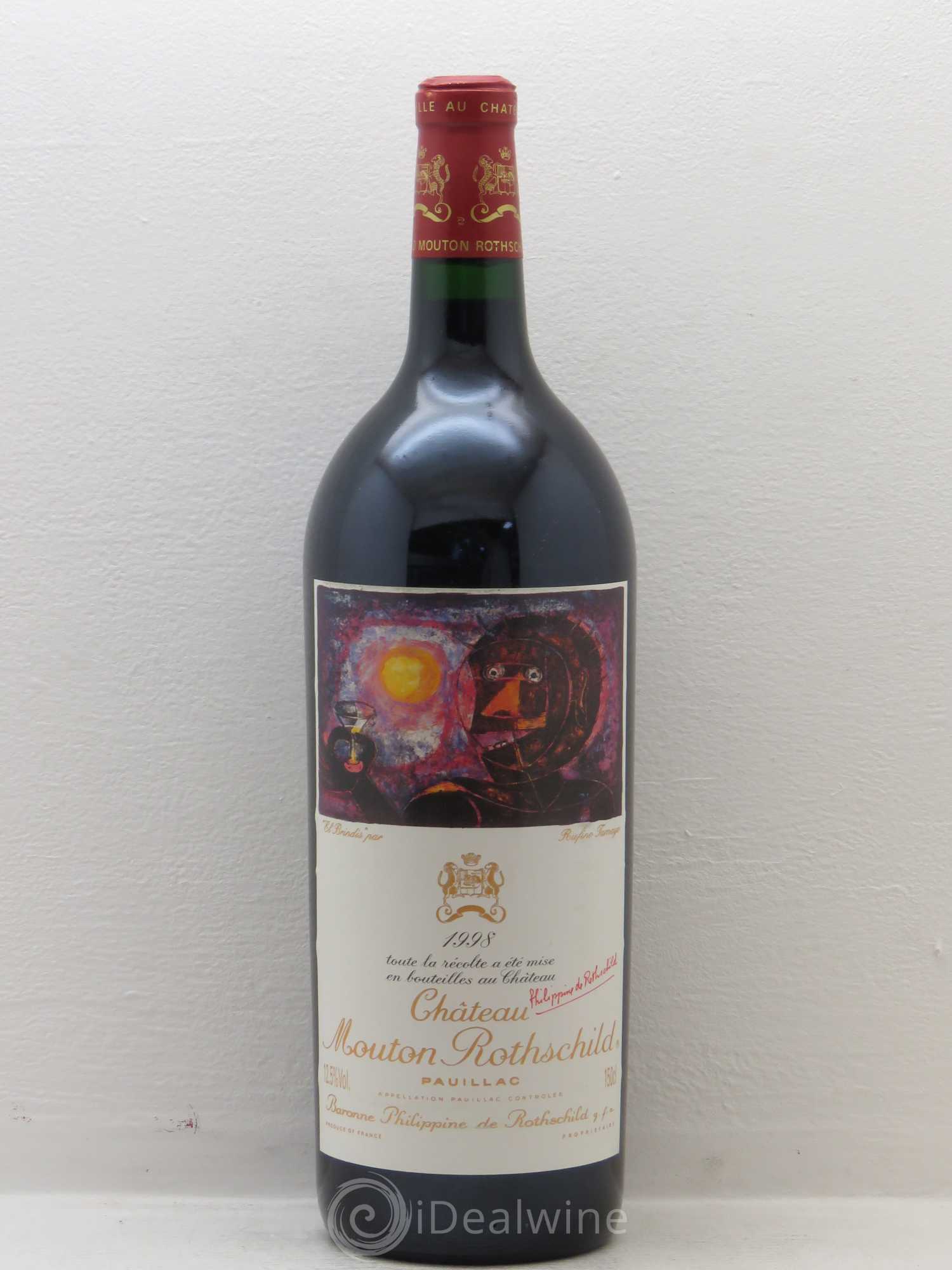 Château Mouton Rothschild 1er Grand Cru Classé 1998 - Lot de 1 magnum - 0
