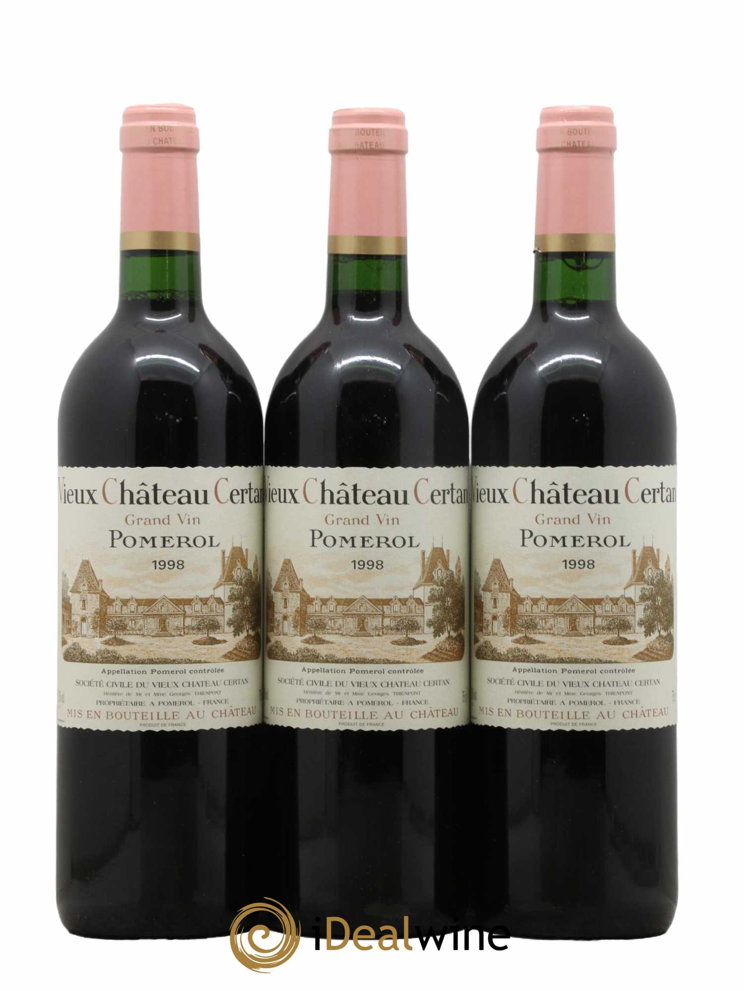 Vieux Château Certan 1998 - Lot de 3 bouteilles - 0