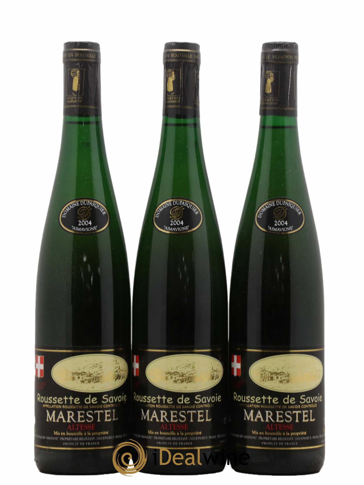 Vin de Savoie Roussette Marestel Domaine Dupasquier 2004 - Lot de 3 bouteilles - 0
