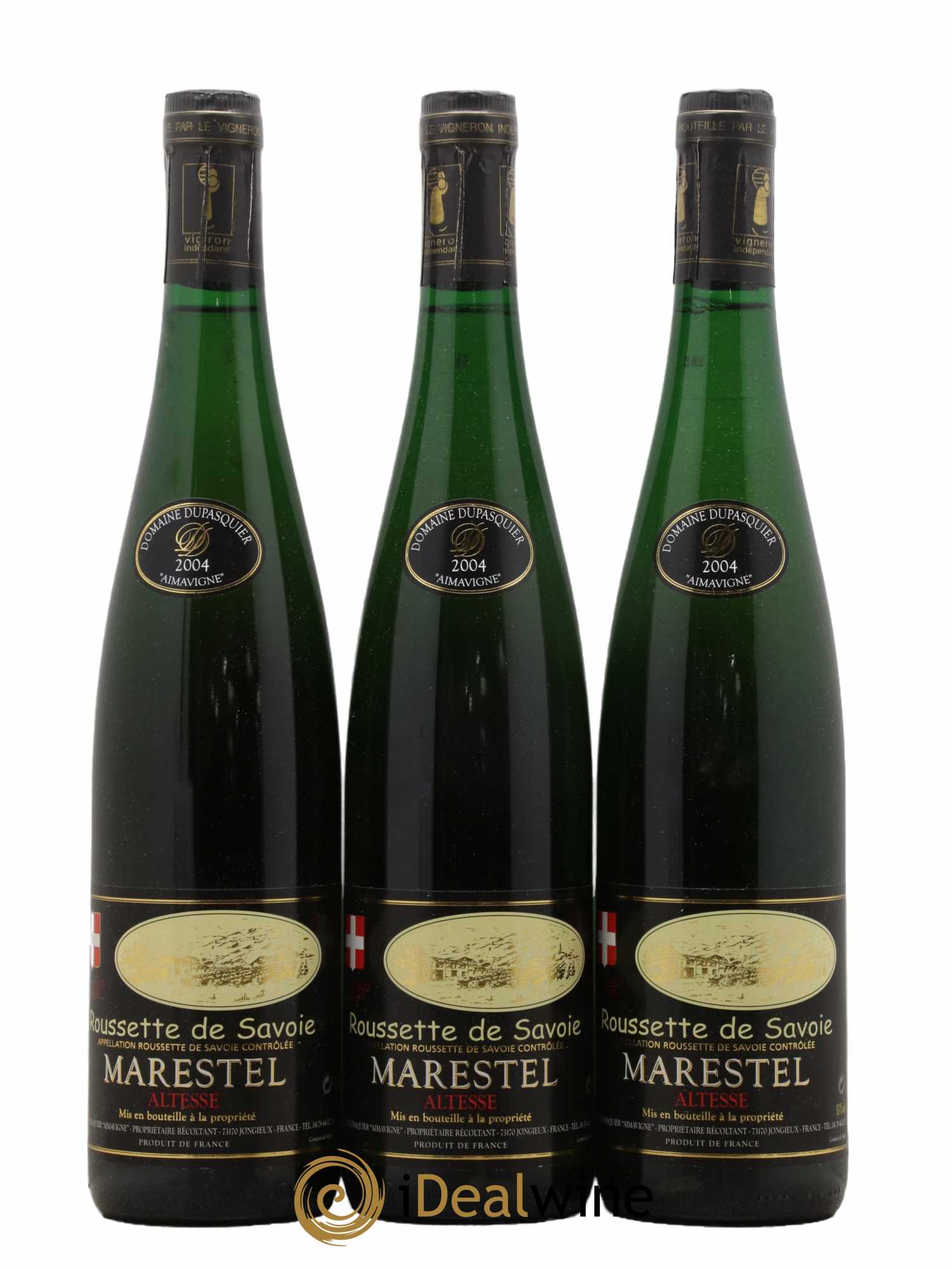 Vin de Savoie Roussette Marestel Domaine Dupasquier 2004 - Lot de 3 bouteilles - 0