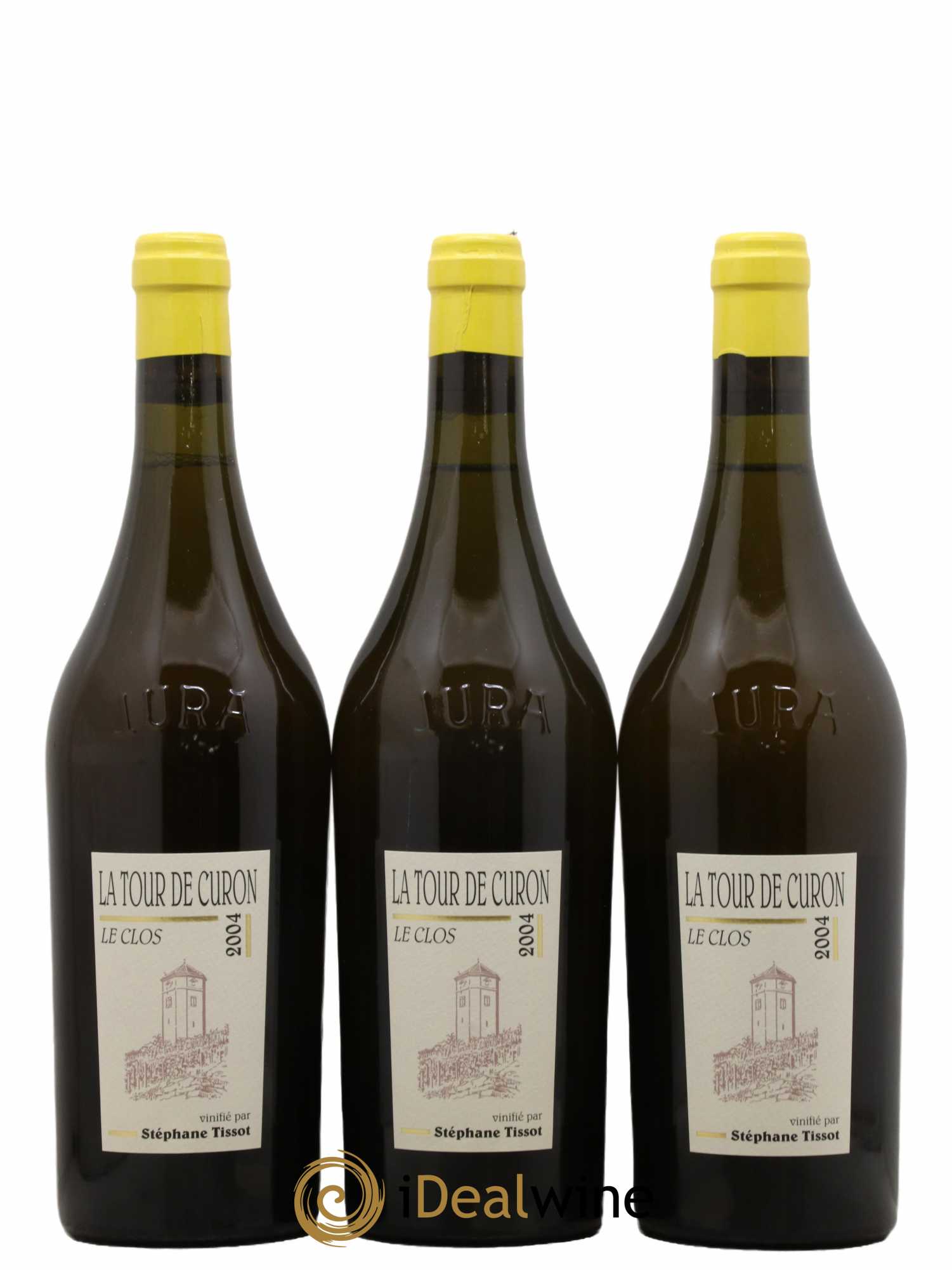 Arbois Chardonnay Le Clos de la Tour de Curon Bénédicte et Stéphane Tissot 2004 - Lot de 3 bouteilles - 0