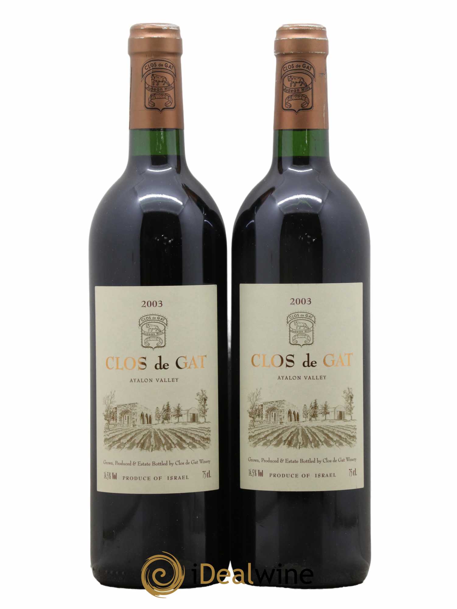 Israël Clos de Gat 2003 - Lot de 2 bouteilles - 0