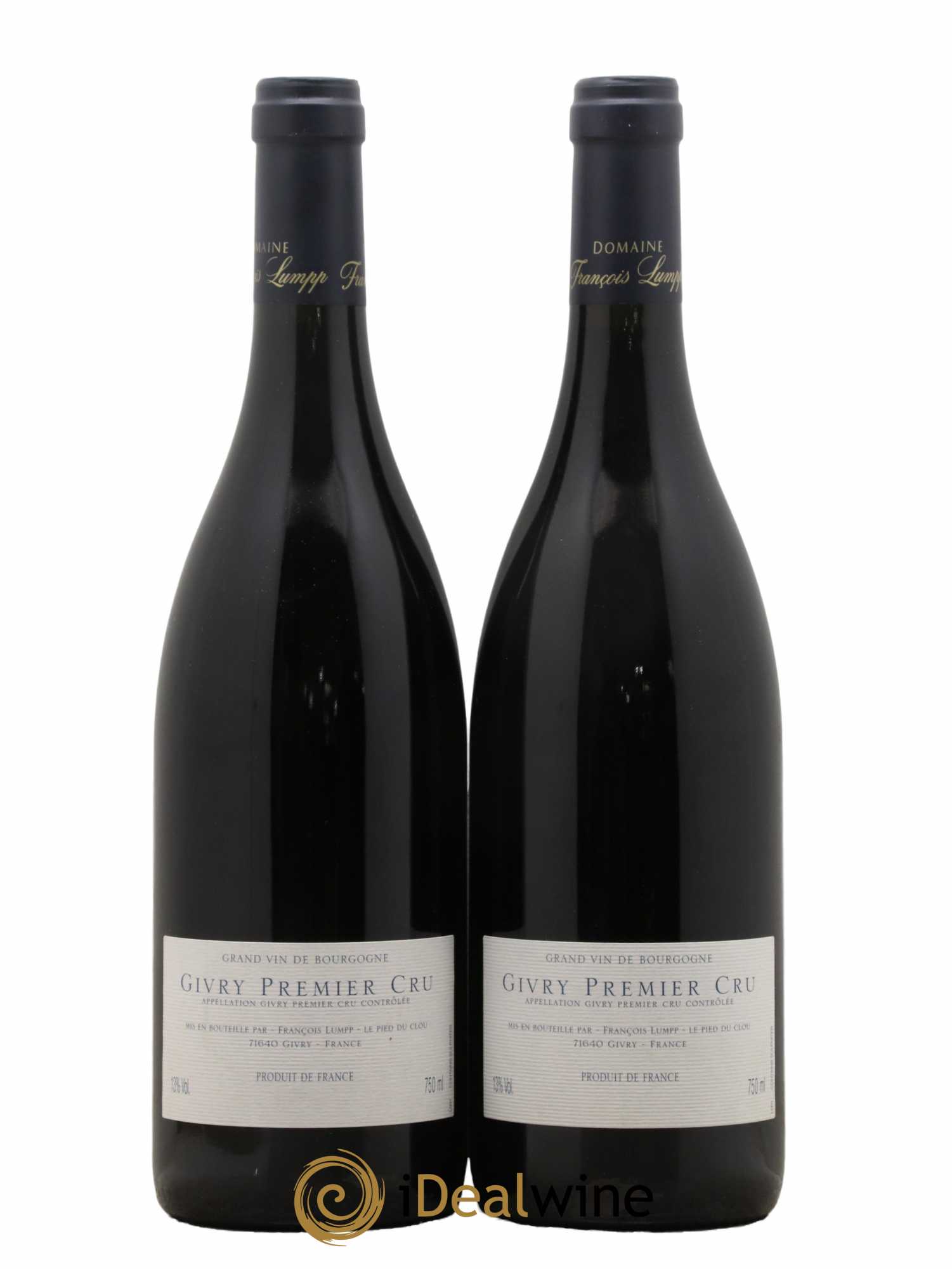 Givry 1er Cru Crausot François Lumpp (Domaine) 2005 - Lot de 2 bouteilles - 1