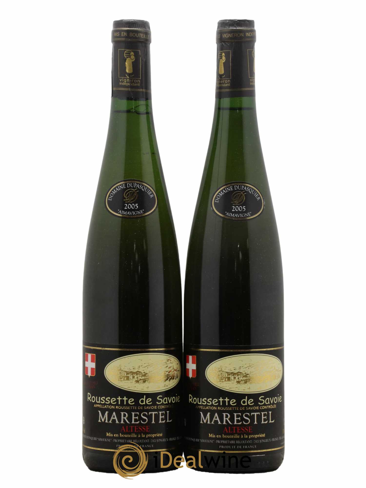 Vin de Savoie Roussette Marestel Domaine Dupasquier 2005 - Lot de 2 bouteilles - 0