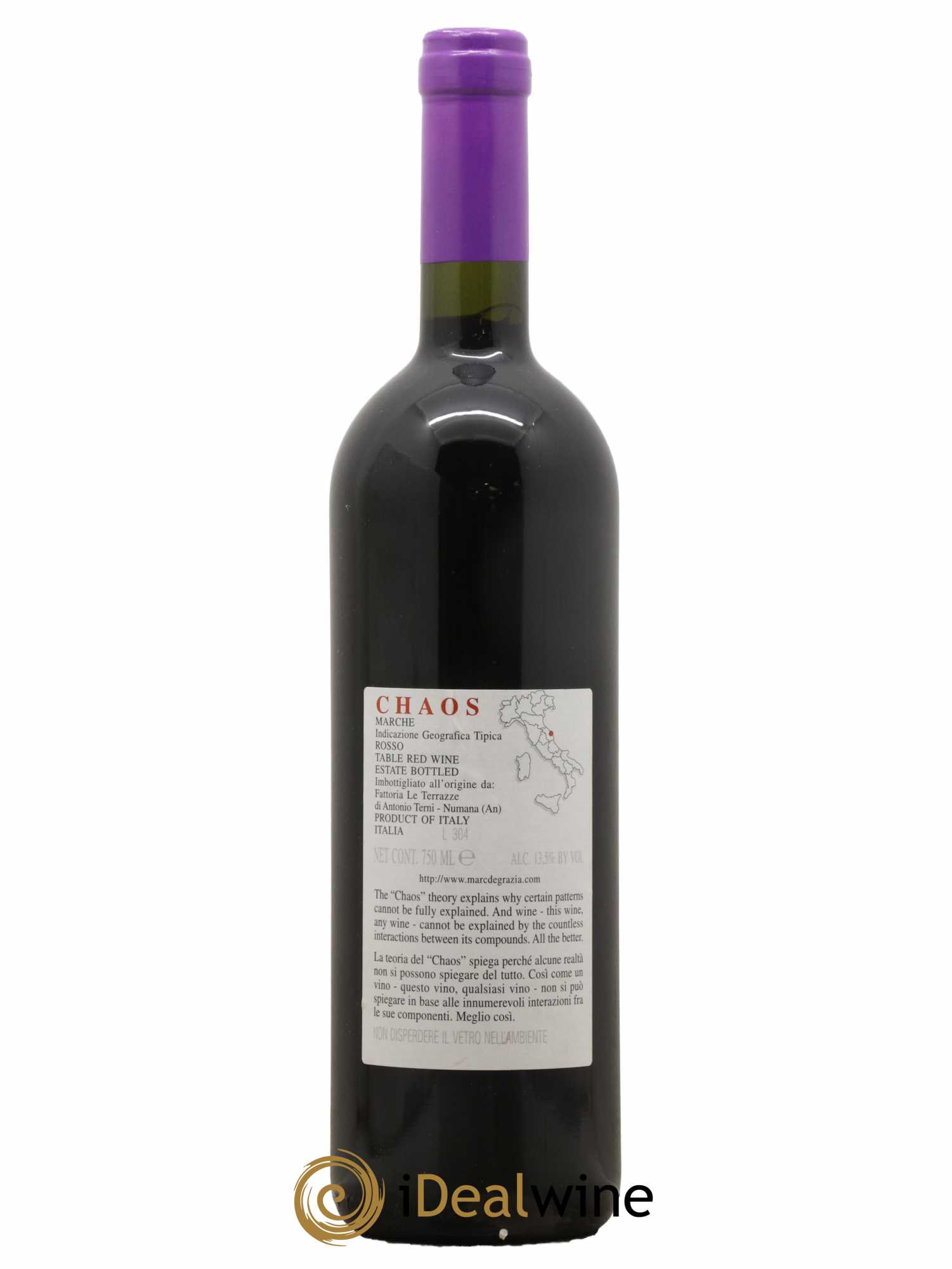 Italie Marche Chaos Le Terrazze 2002 - Lot de 1 bouteille - 1