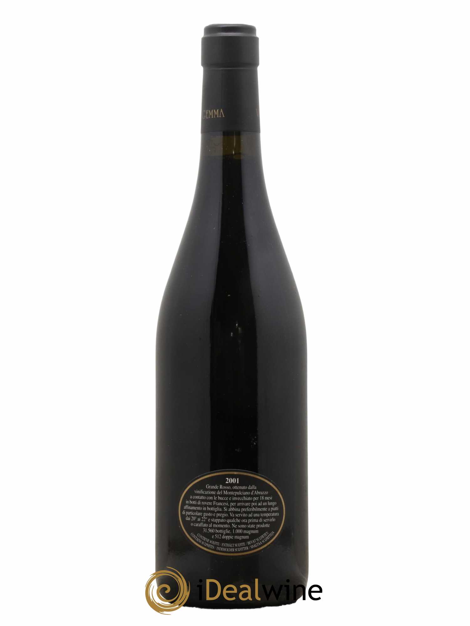 Montepulciano d'Abruzzo Villa Gemma Masciarelli 2001 - Posten von 1 Flasche - 1