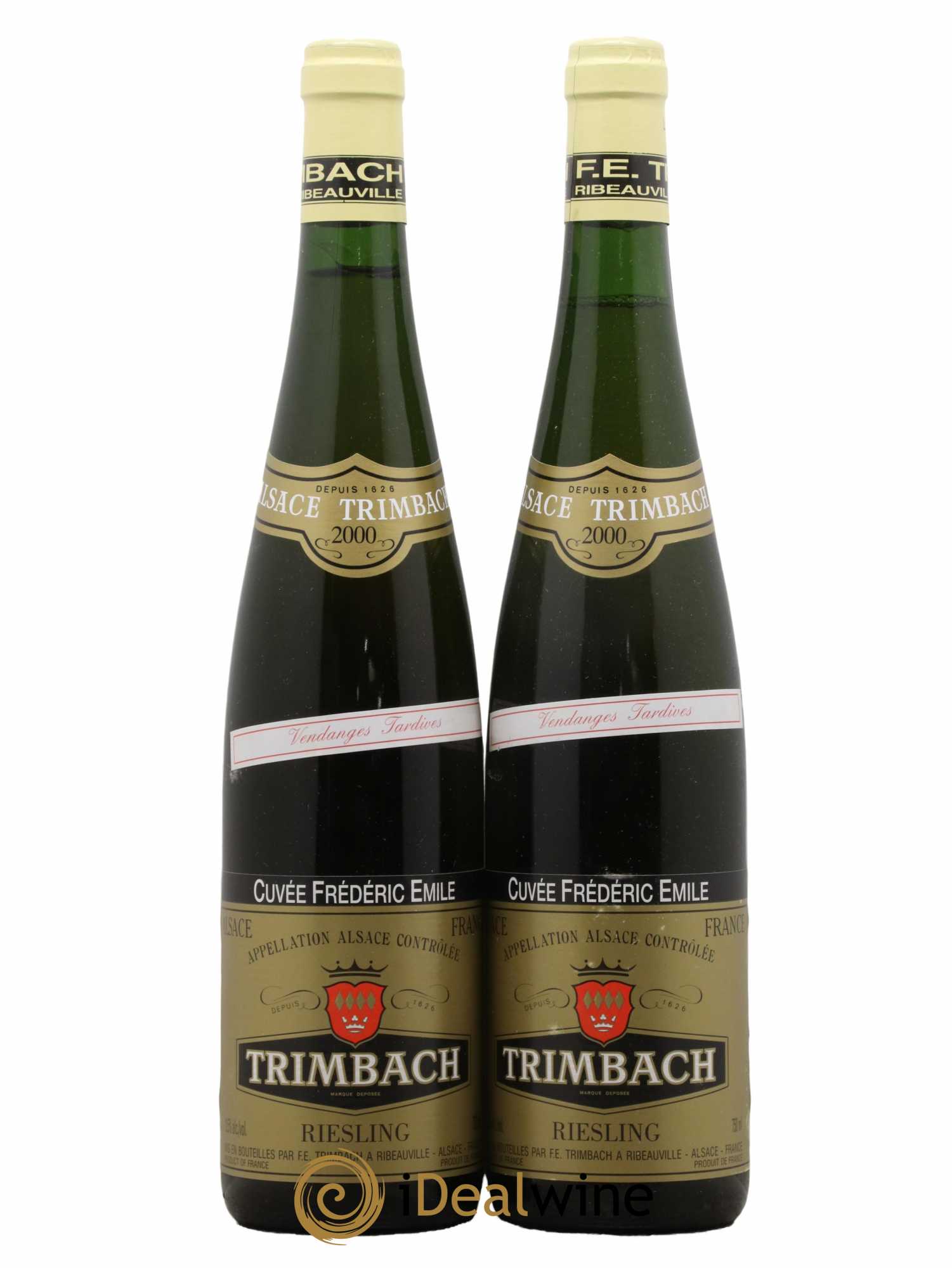 Alsace Riesling Vendanges Tardives Cuvée Frédéric Emile Trimbach (Domaine) 2000 - Lot de 2 bouteilles - 0