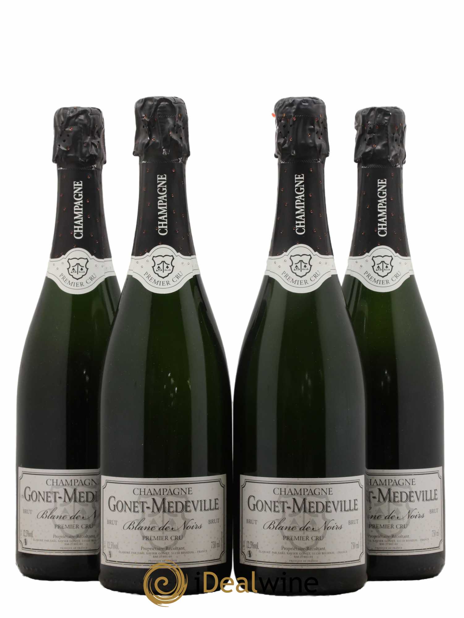 Blanc de Noirs 1er Cru Brut Vignobles Gonet-Medeville - Lot de 4 bouteilles - 0
