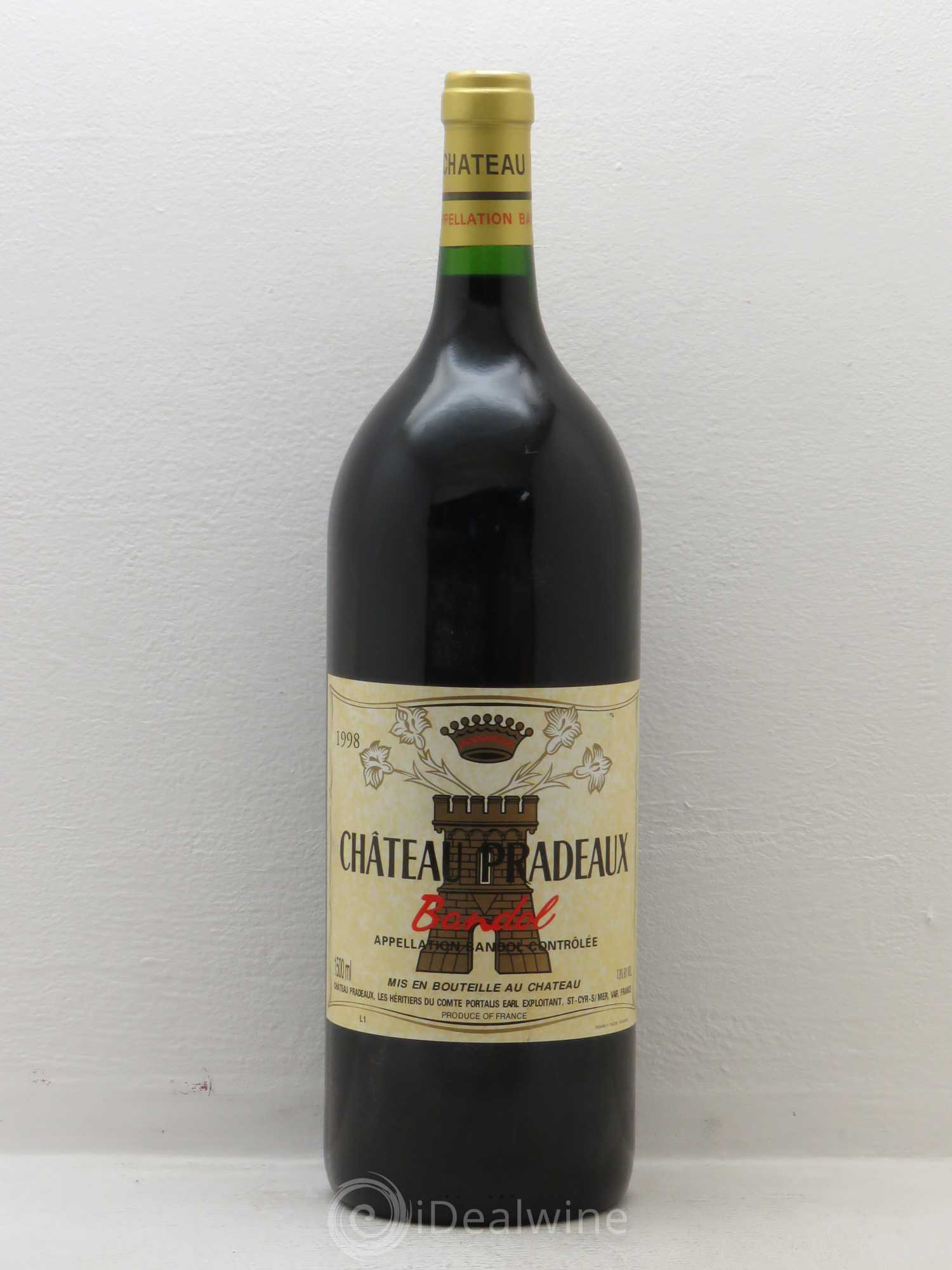 Bandol Château Pradeaux Famille Portalis 1998 - Lot de 1 magnum - 0