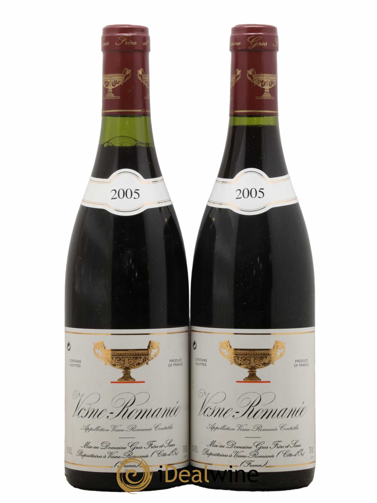 Vosne-Romanée Gros Frère & Soeur 2005 - Lot de 2 bouteilles - 0