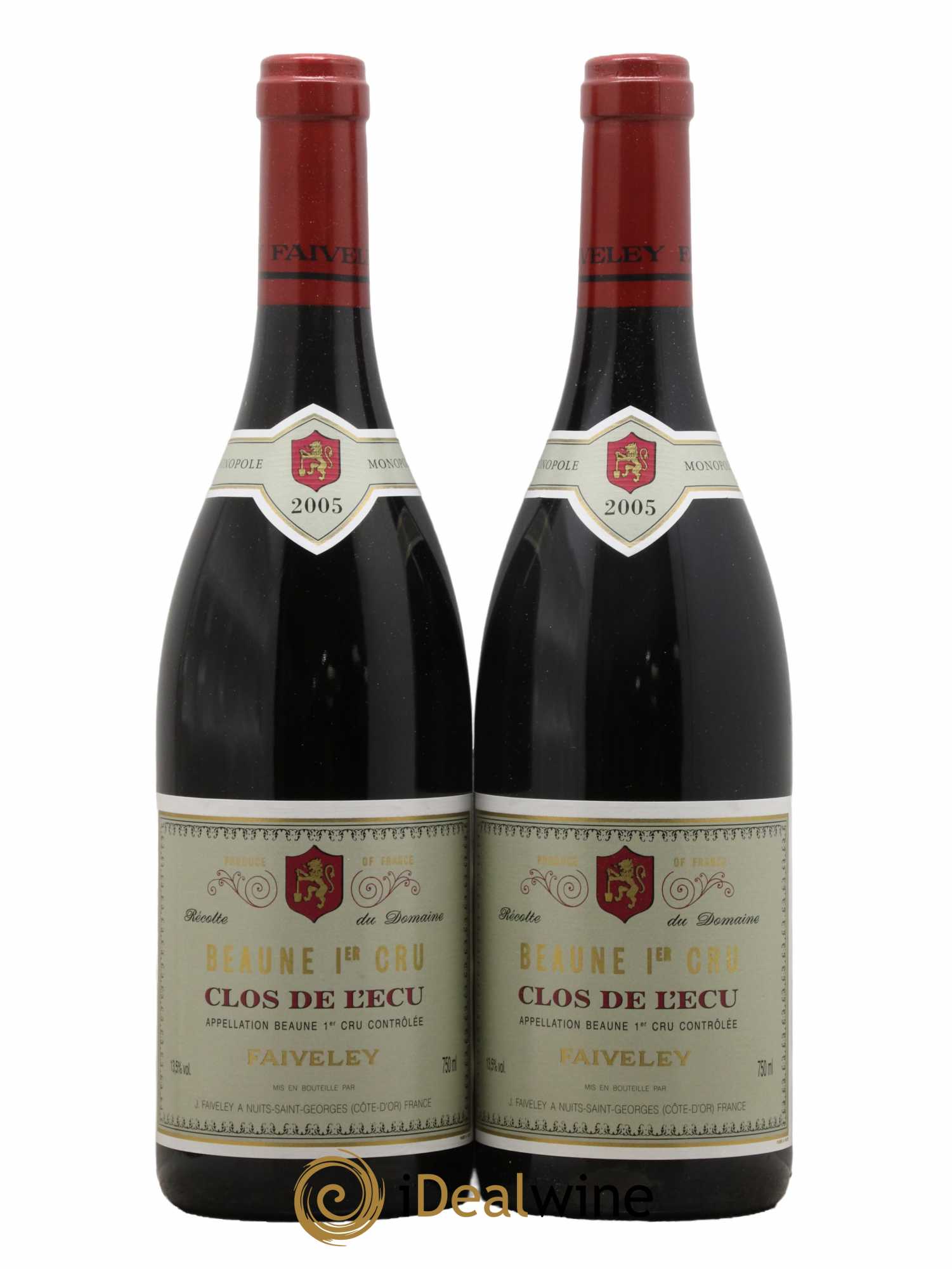 Beaune 1er Cru Clos de l'Ecu Faiveley 2005 - Lot de 2 bouteilles - 0