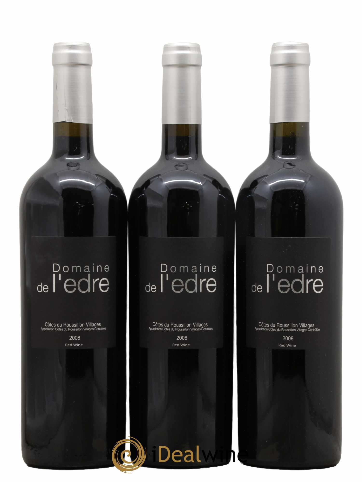 Côtes du Roussillon Domaine de L'Edre 2008 - Posten von 3 Flaschen - 0