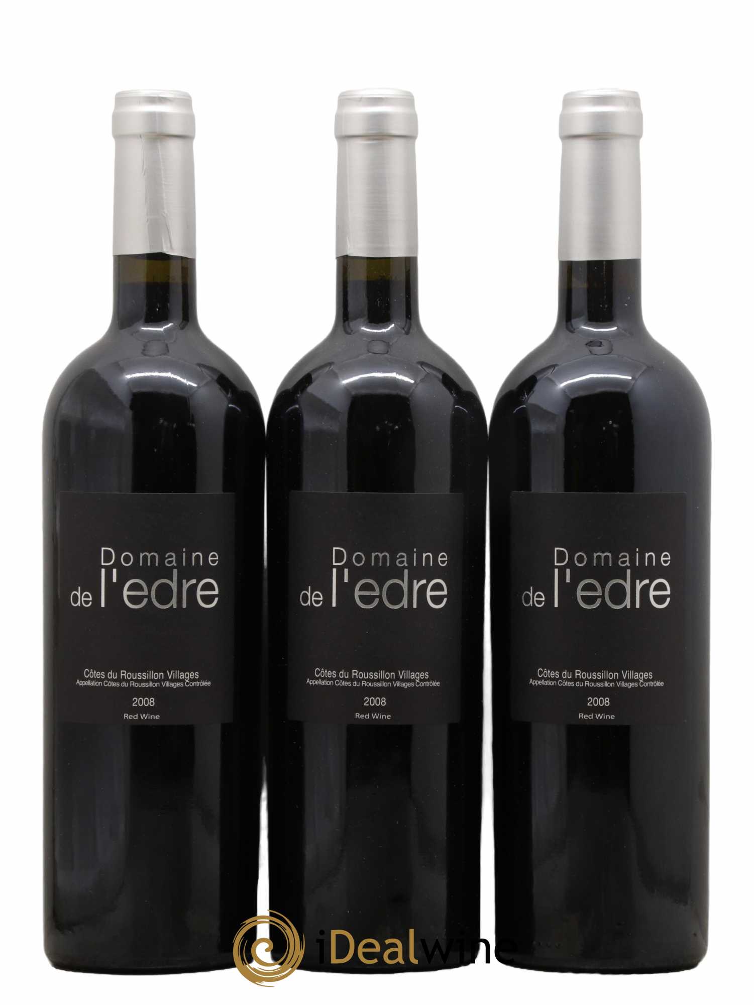 Côtes du Roussillon Domaine de L'Edre 2008 - Posten von 3 Flaschen - 0
