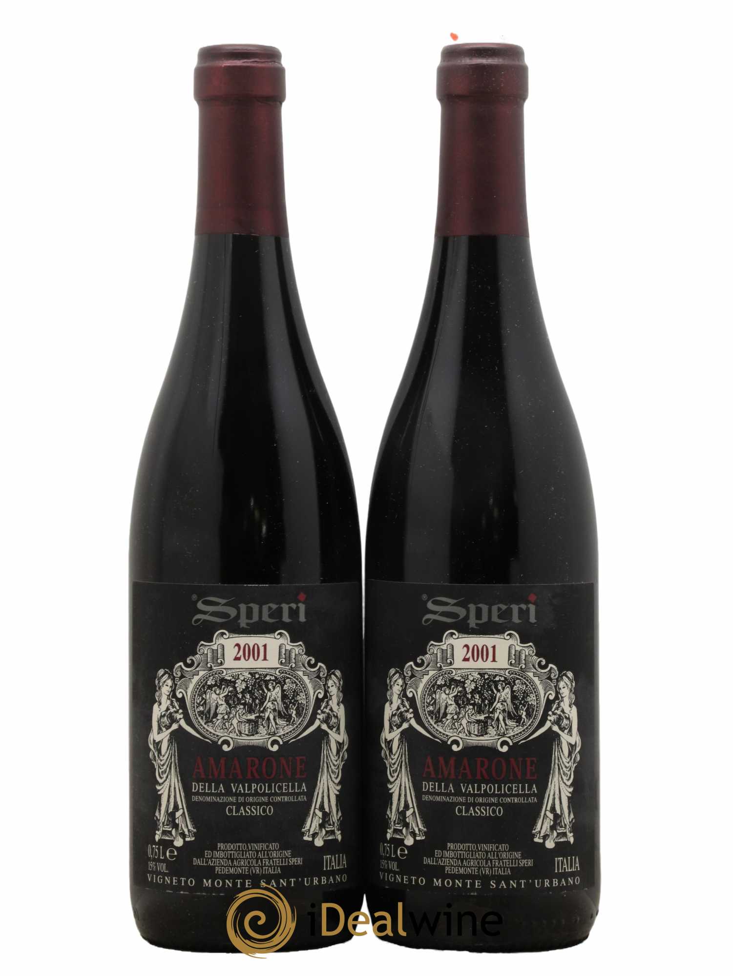 Amarone della Valpolicella DOC Speri 2001 - Lot de 2 bouteilles - 0