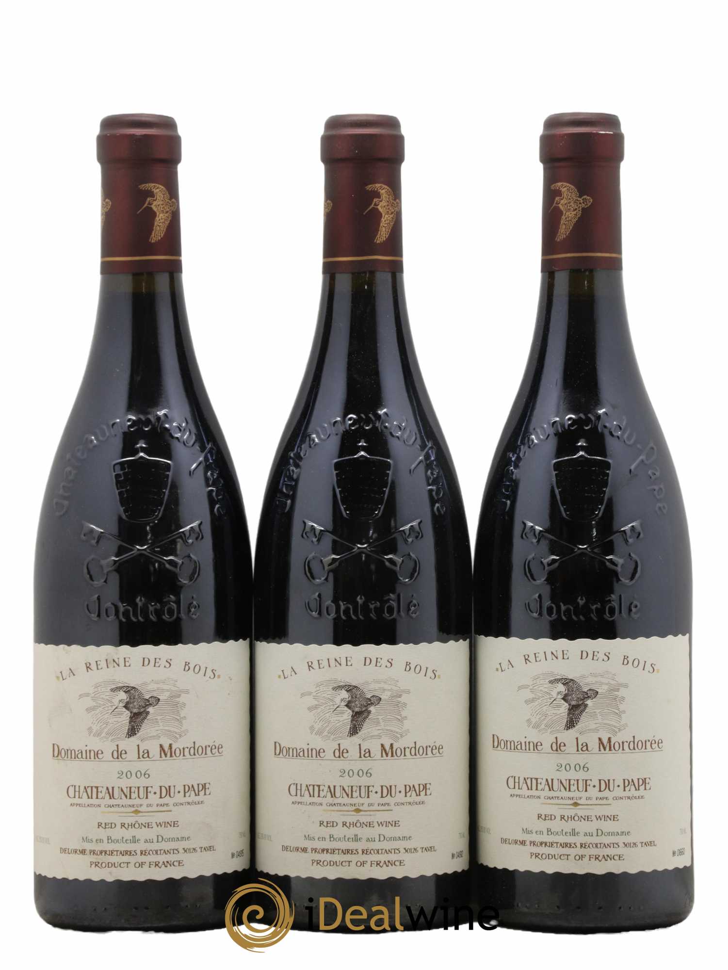 Châteauneuf-du-Pape  Cuvée de la Reine des Bois La Mordorée (Domaine de) 2006 - Lot of 6 bottles - 1