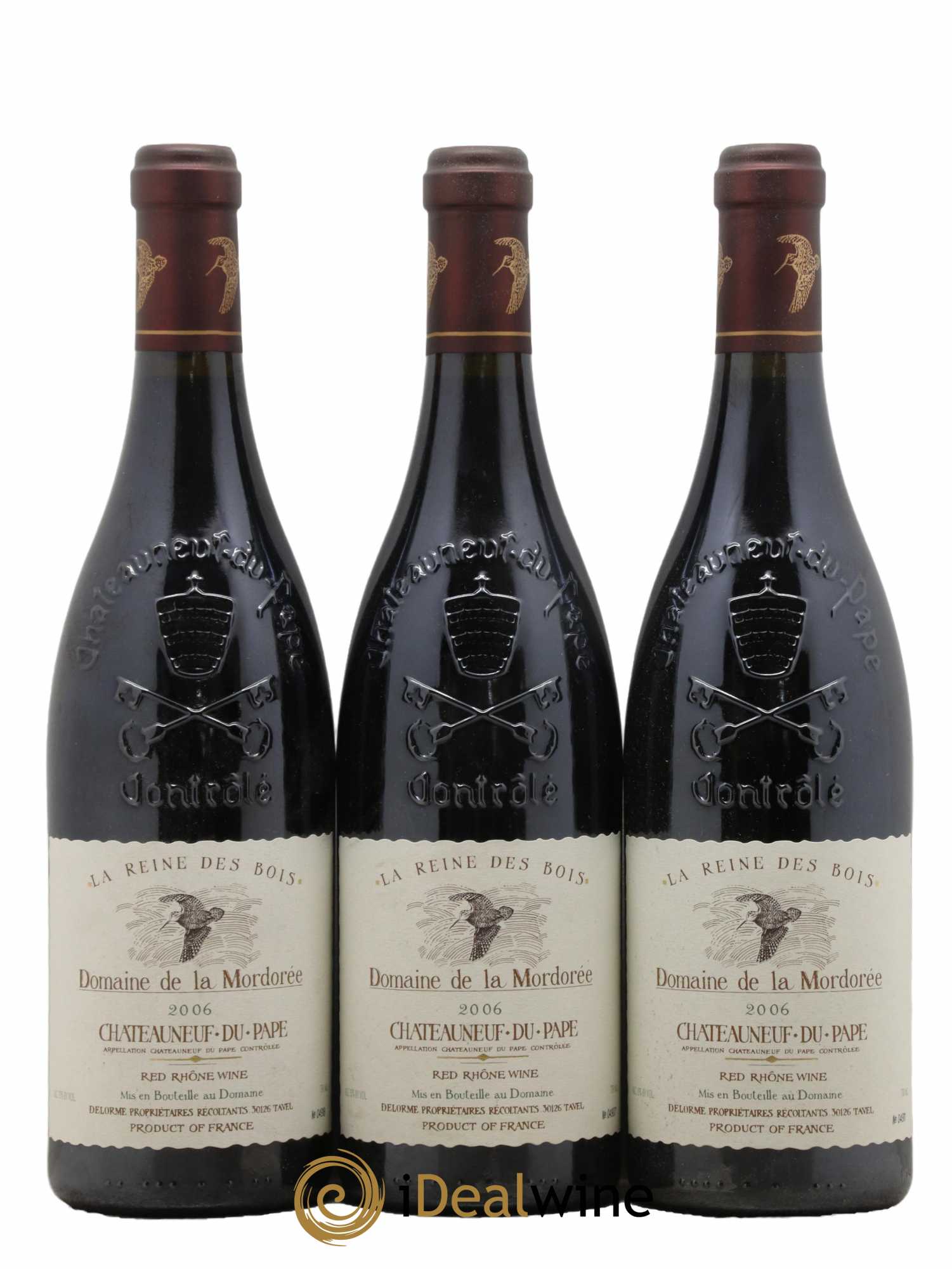 Châteauneuf-du-Pape  Cuvée de la Reine des Bois La Mordorée (Domaine de) 2006 - Lot of 6 bottles - 2