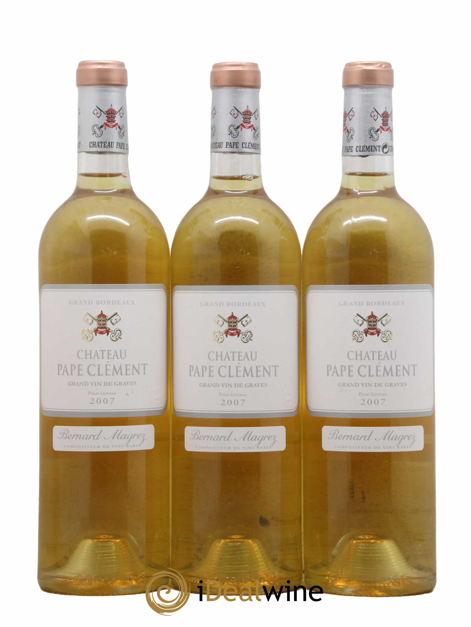 Château Pape Clément 2007 - Lot de 3 bouteilles - 0