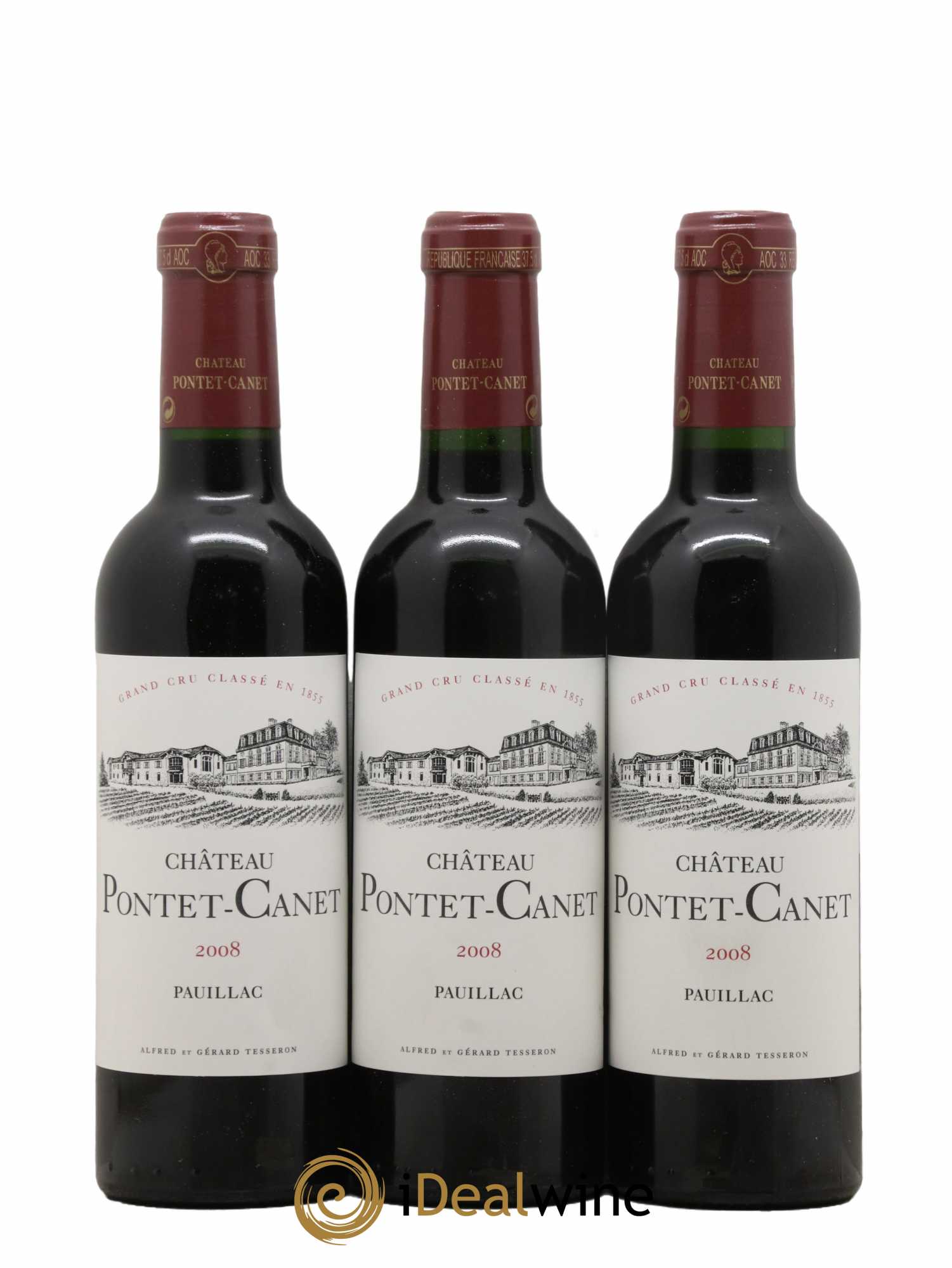 Château Pontet Canet 5ème Grand Cru Classé 2008 - Lot de 12 demi bouteilles - 3