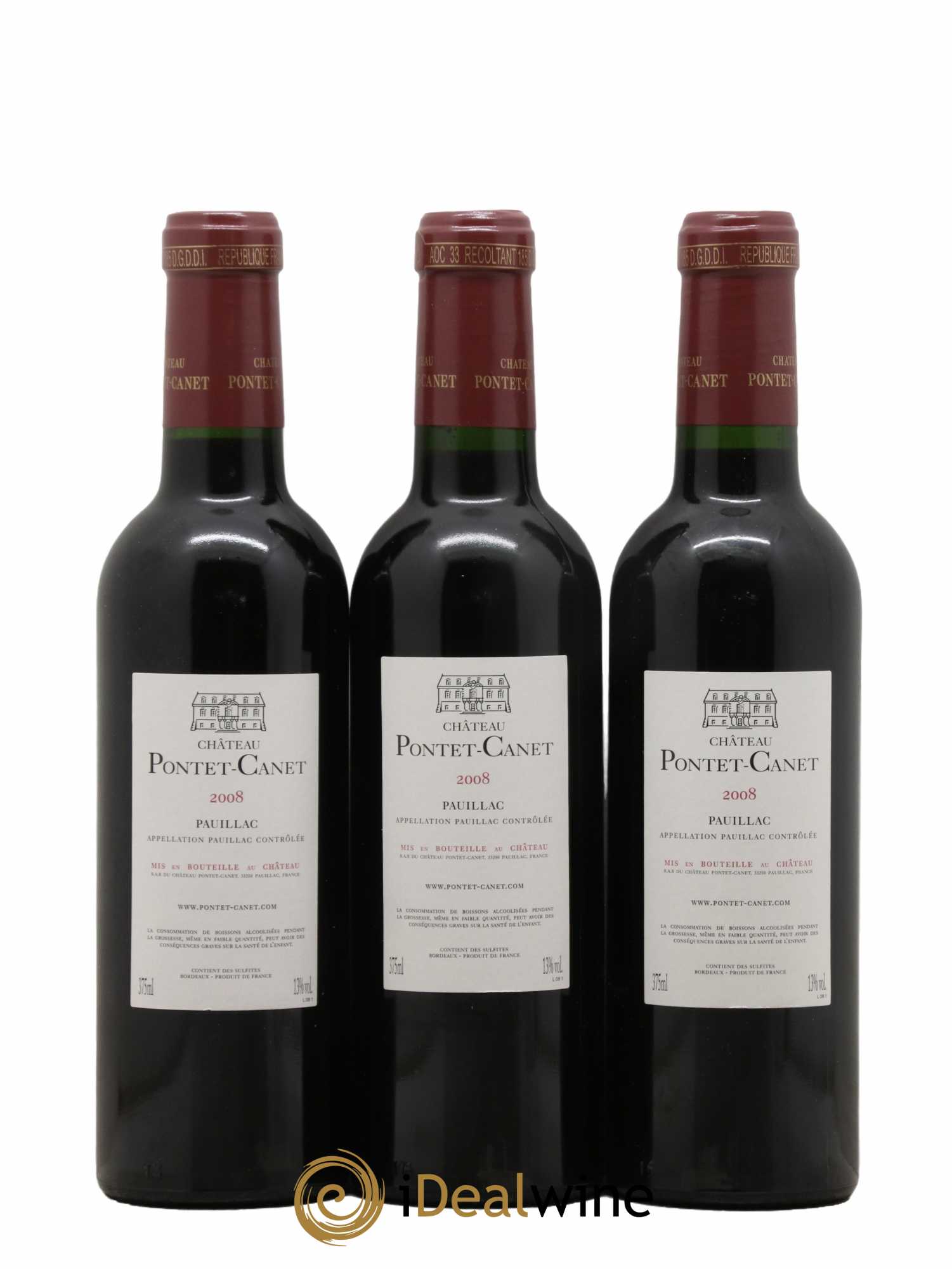 Château Pontet Canet 5ème Grand Cru Classé 2008 - Lot de 12 demi bouteilles - 4