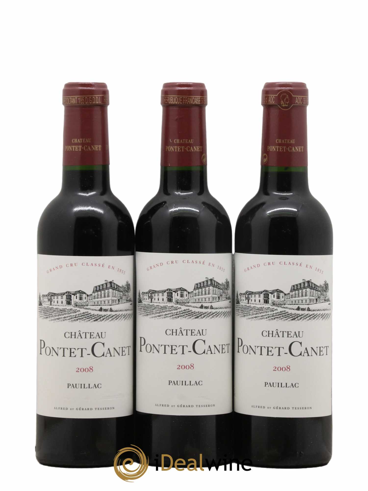 Château Pontet Canet 5ème Grand Cru Classé 2008 - Lot de 12 demi bouteilles - 7