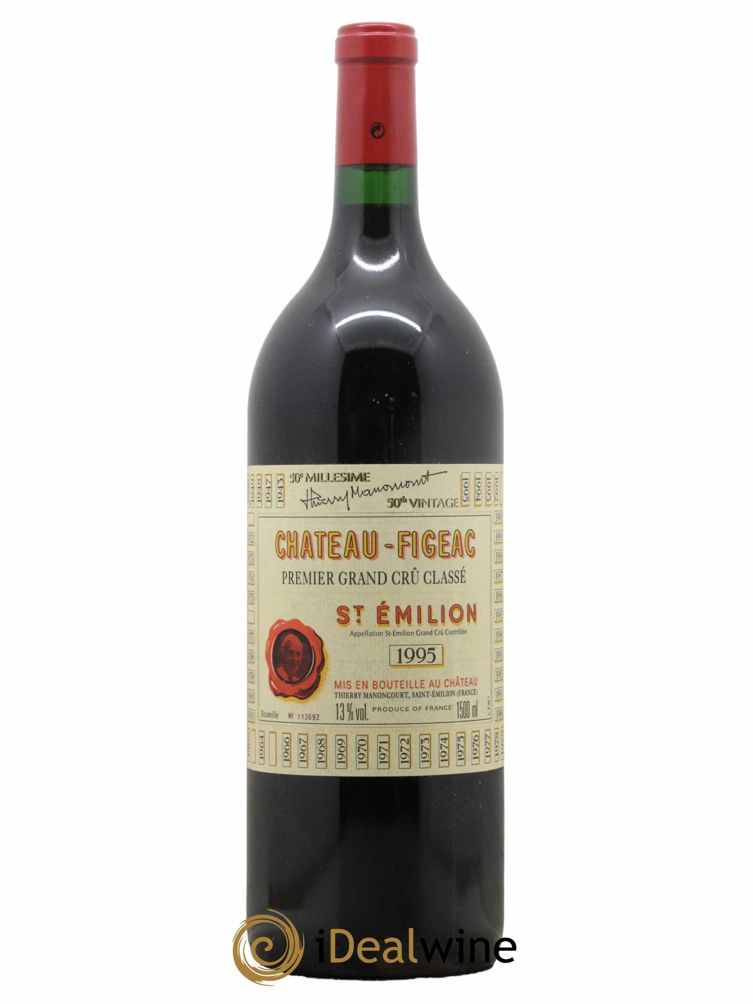 Château Figeac 1er Grand Cru Classé A 1995 - Lot de 1 magnum - 0