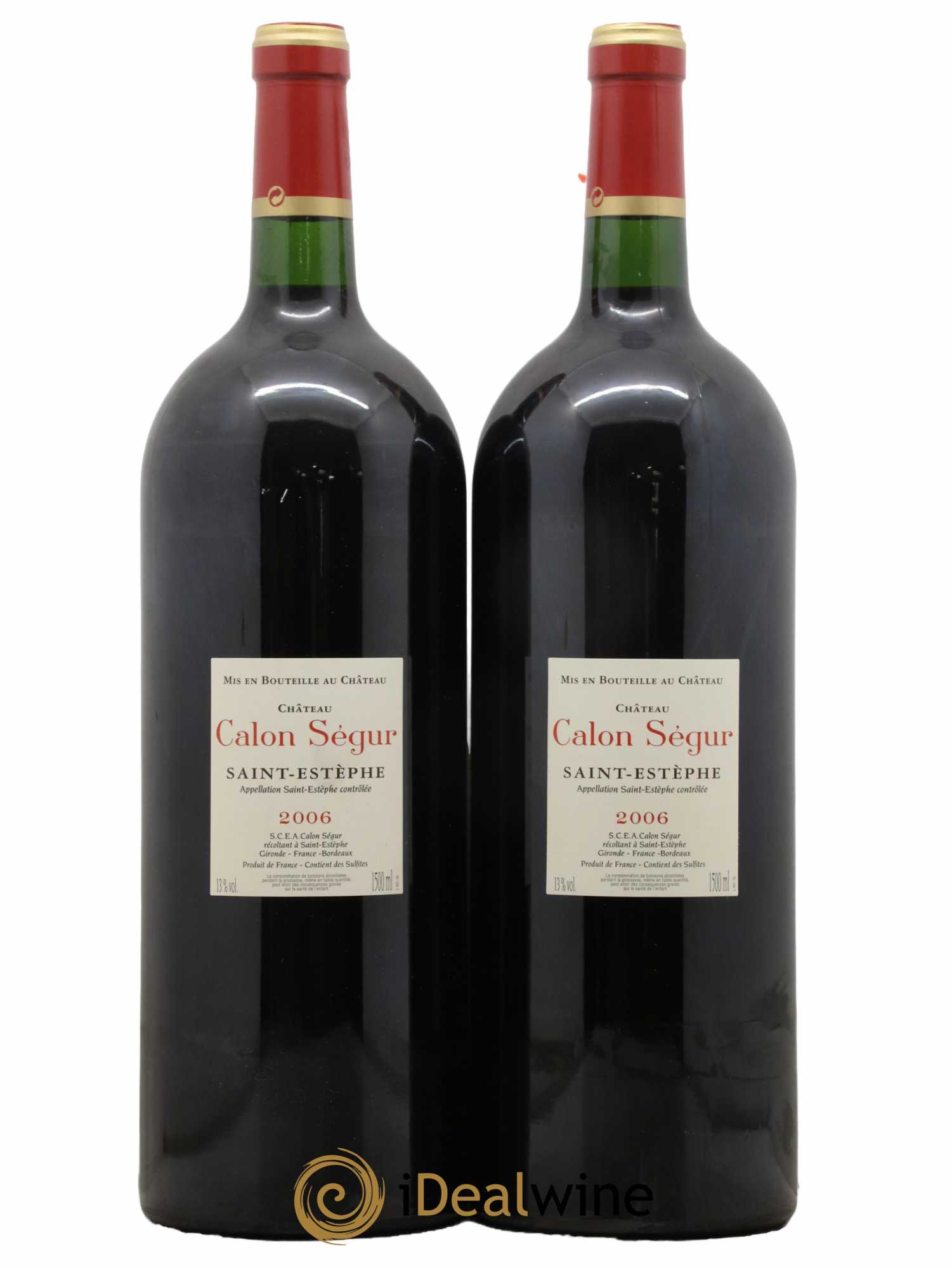 Château Calon Ségur 3ème Grand Cru Classé 2006 - Lot de 2 magnums - 1