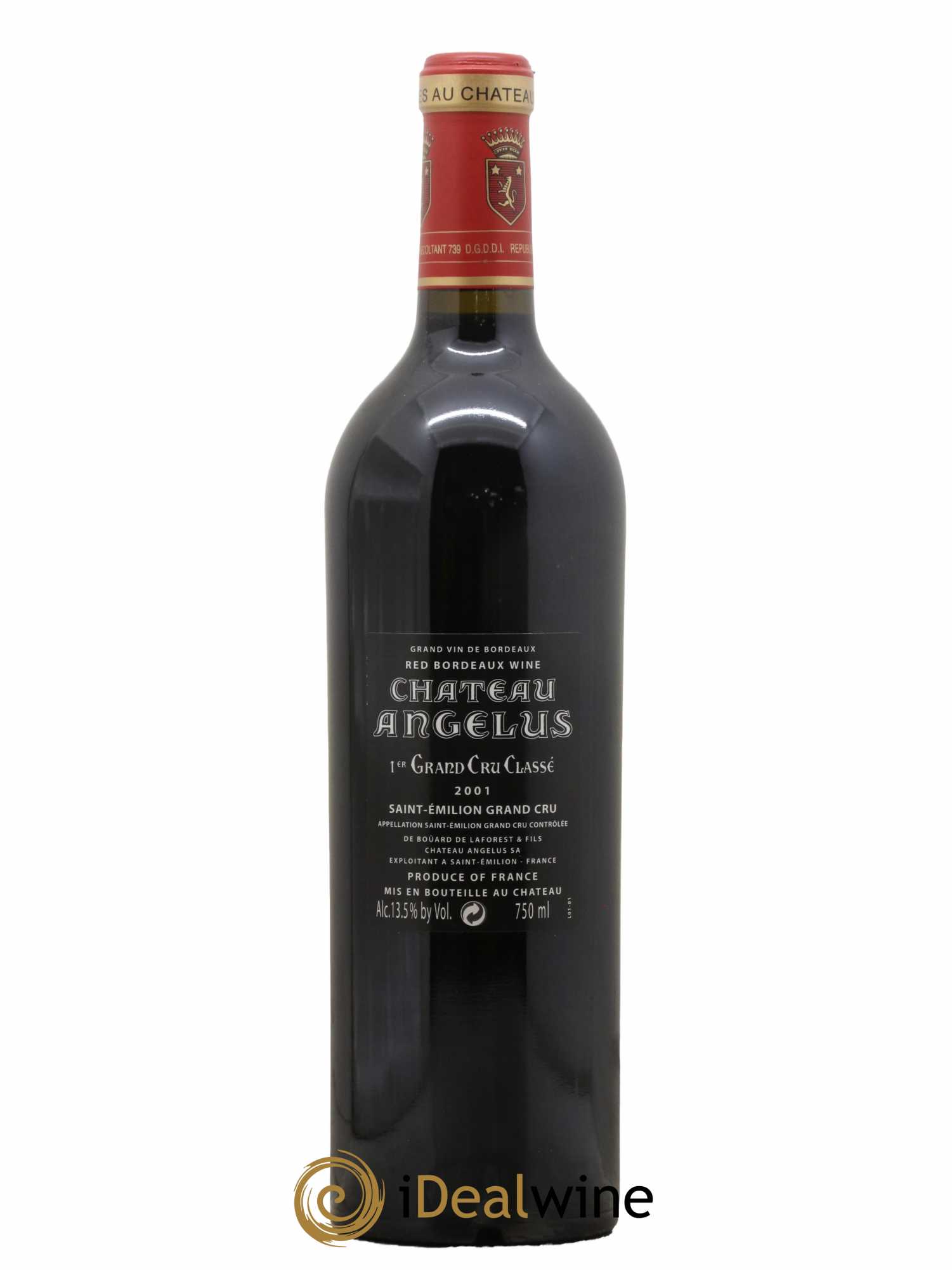 Château Angélus 1er Grand Cru Classé A 2001 - Lot de 1 bouteille - 1