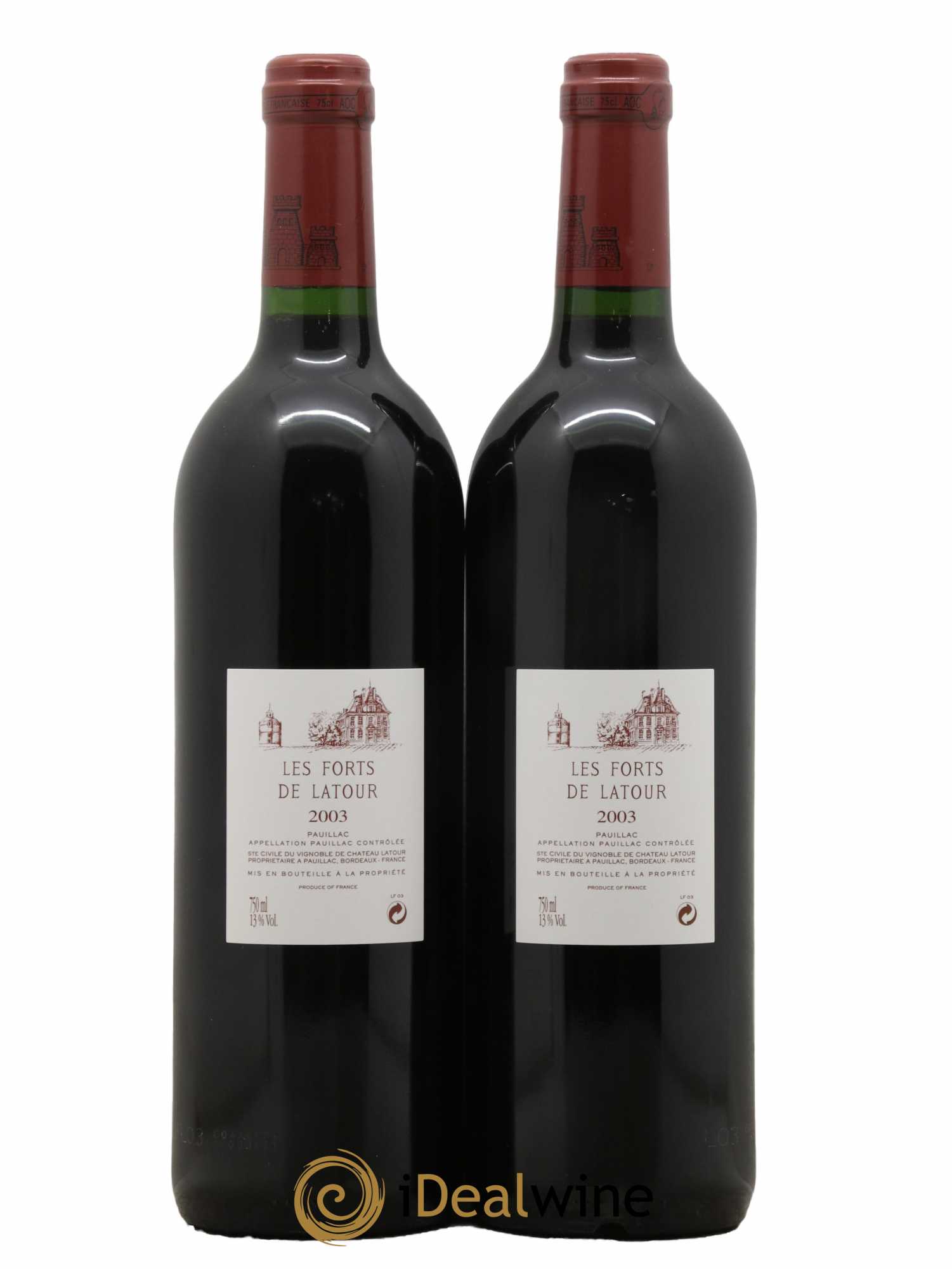 Les Forts de Latour Second Vin 2003 - Lot de 2 bouteilles - 1