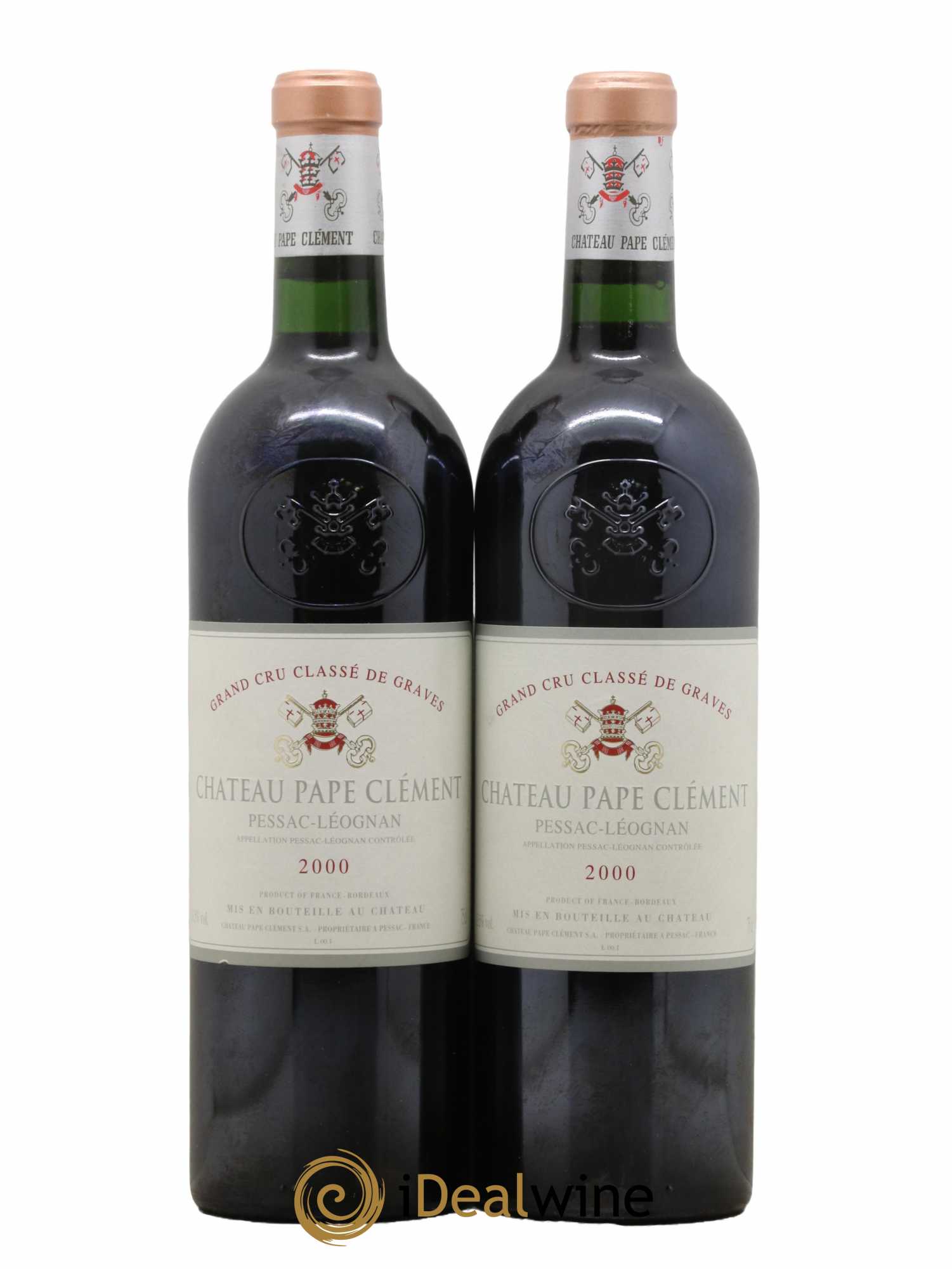 Château Pape Clément Cru Classé de Graves 2000 - Lot de 2 bouteilles - 0