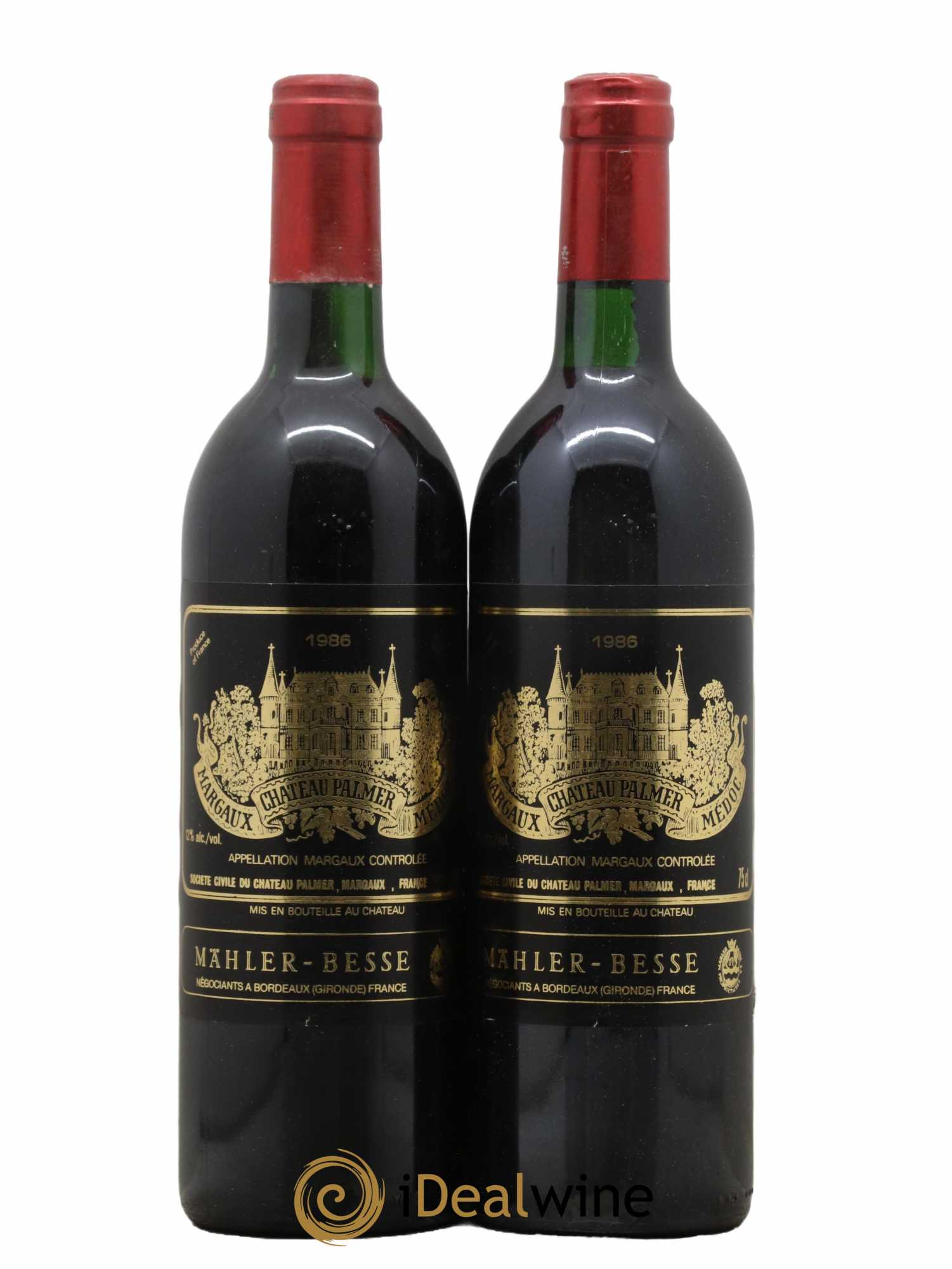 Château Palmer 3ème Grand Cru Classé 1986 - Lot de 2 bouteilles - 0